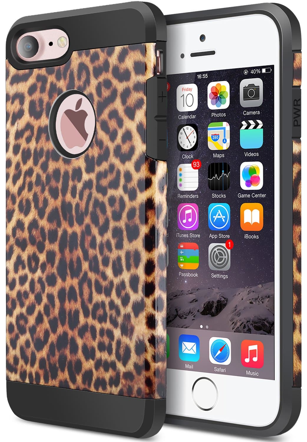 iPhone 7 Case, iPhone 8 Case, ACCBTECH Dual Layer Camouflage Leopard Shockproof Protective Case TPU Bumper Hard PC Back Case Cover for Apple iPhone 7 & iPhone 8-4.7inch (Leopard Print)