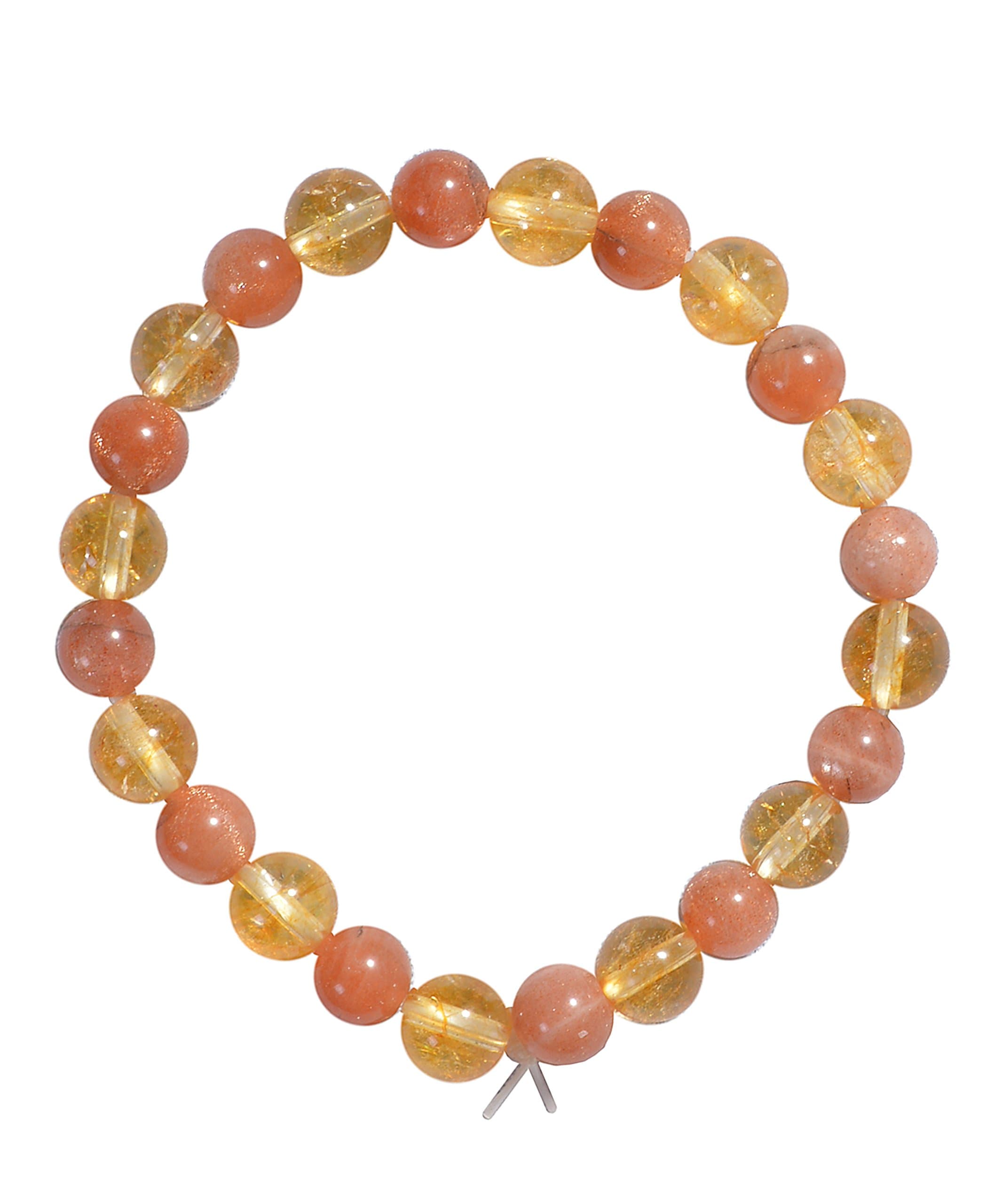 Sunstone Citrine Crystal Bracelet Joy Happiness in Life Healing Feng Shui Reiki Products