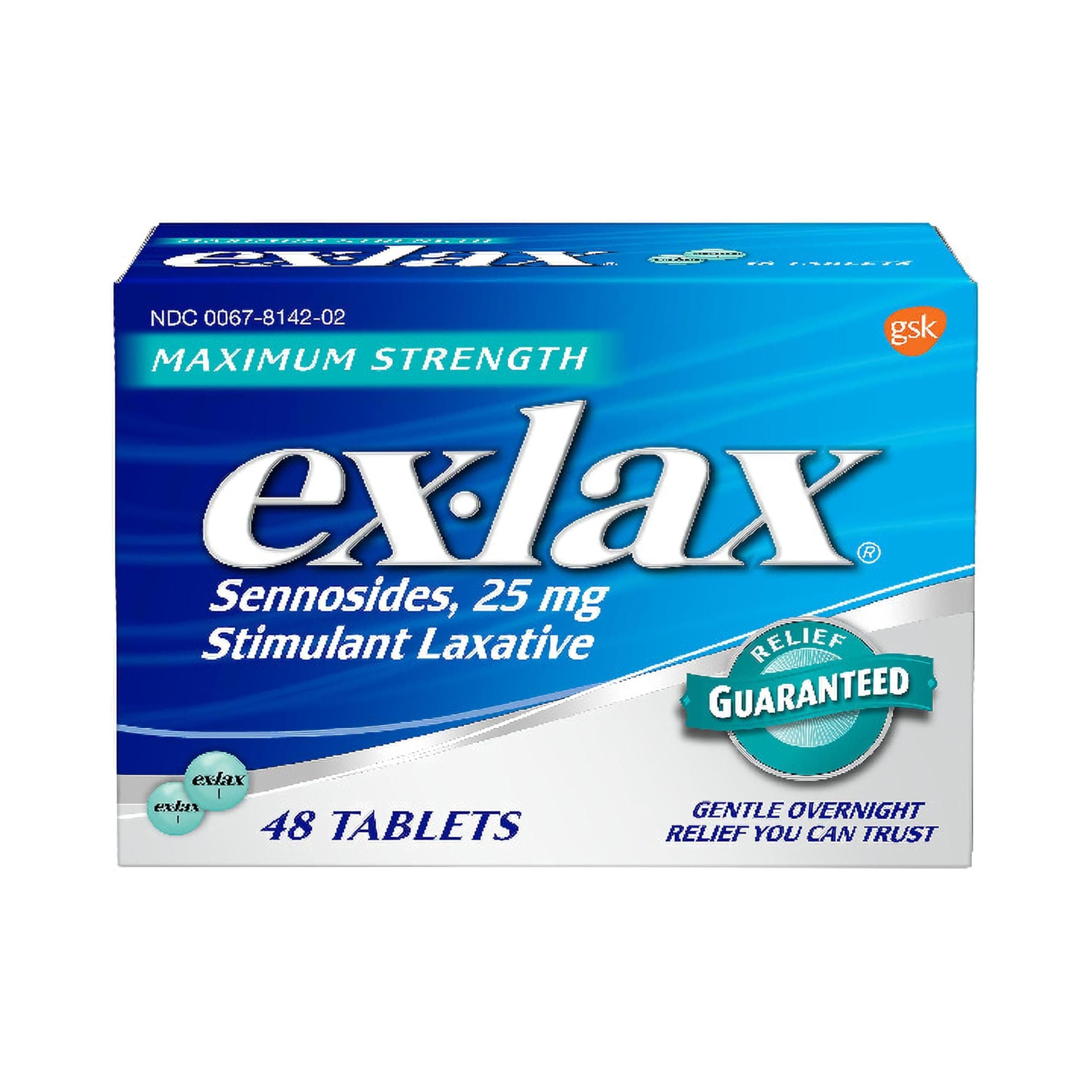 Maximum Strength Stimulant Laxative Pills, 48 count