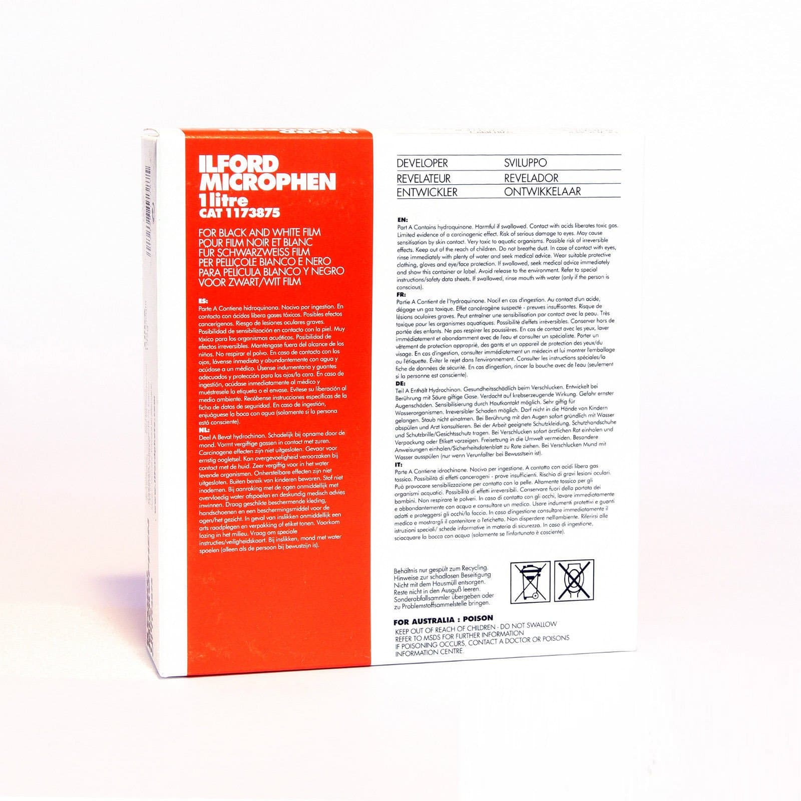 Ilford Microphen Developer (Powder) for Black & White Film - Makes 1 Liter