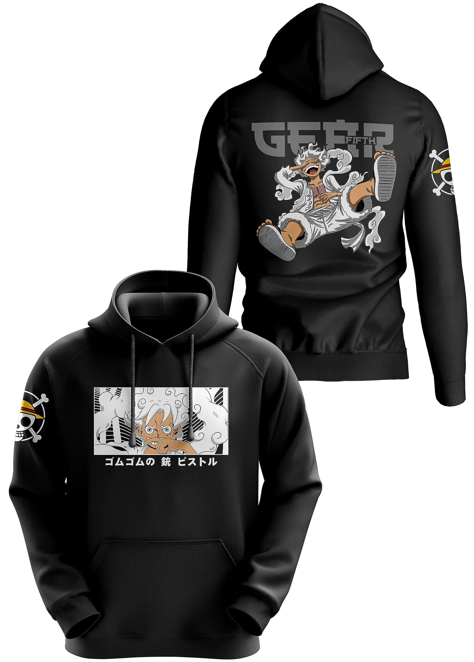 crazymonkLuffy Gear 5 Anime Hoodie | Anime Hoodies