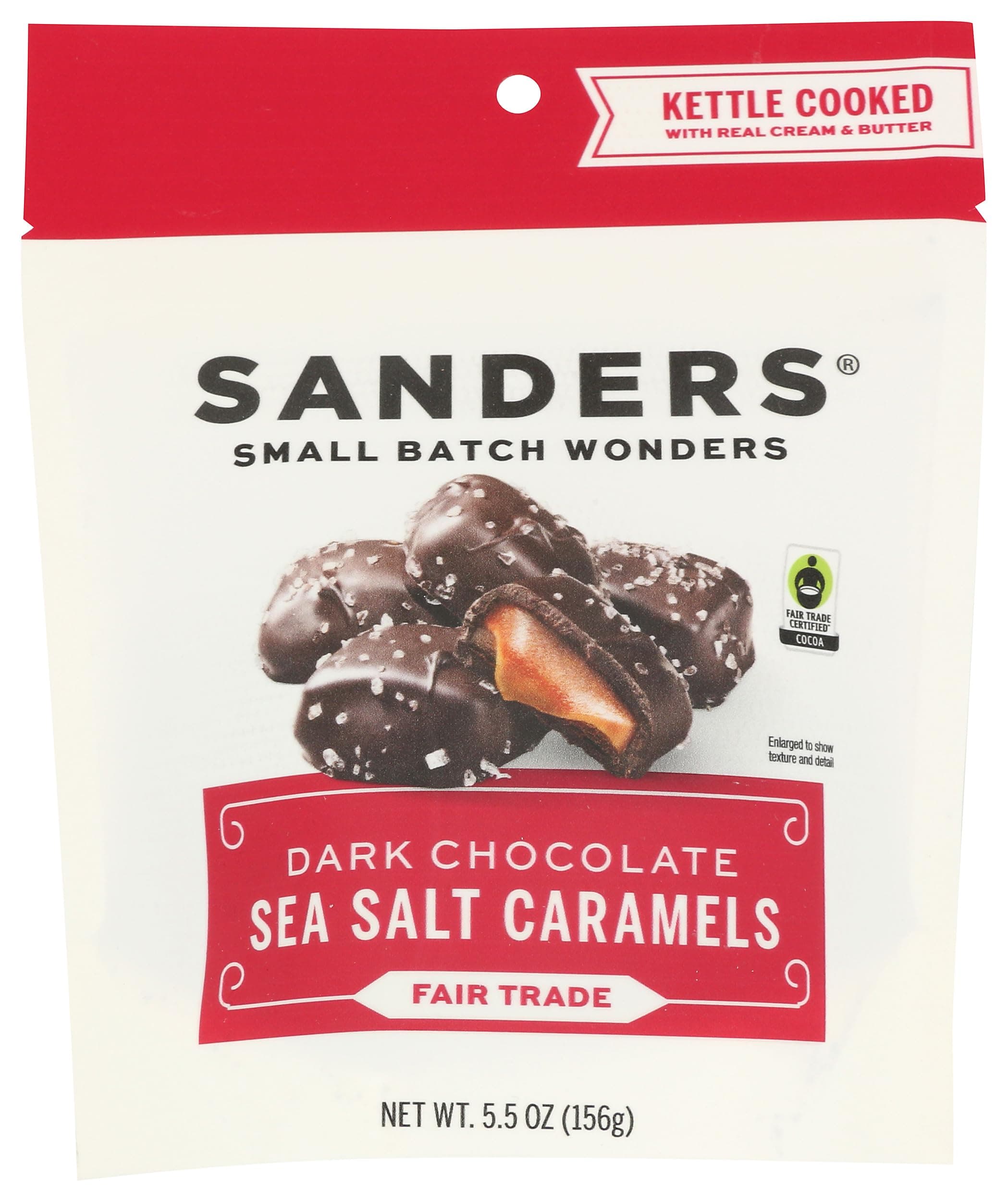 Caramels Sea Salt Dark Chocolate, 5.5 Ounce