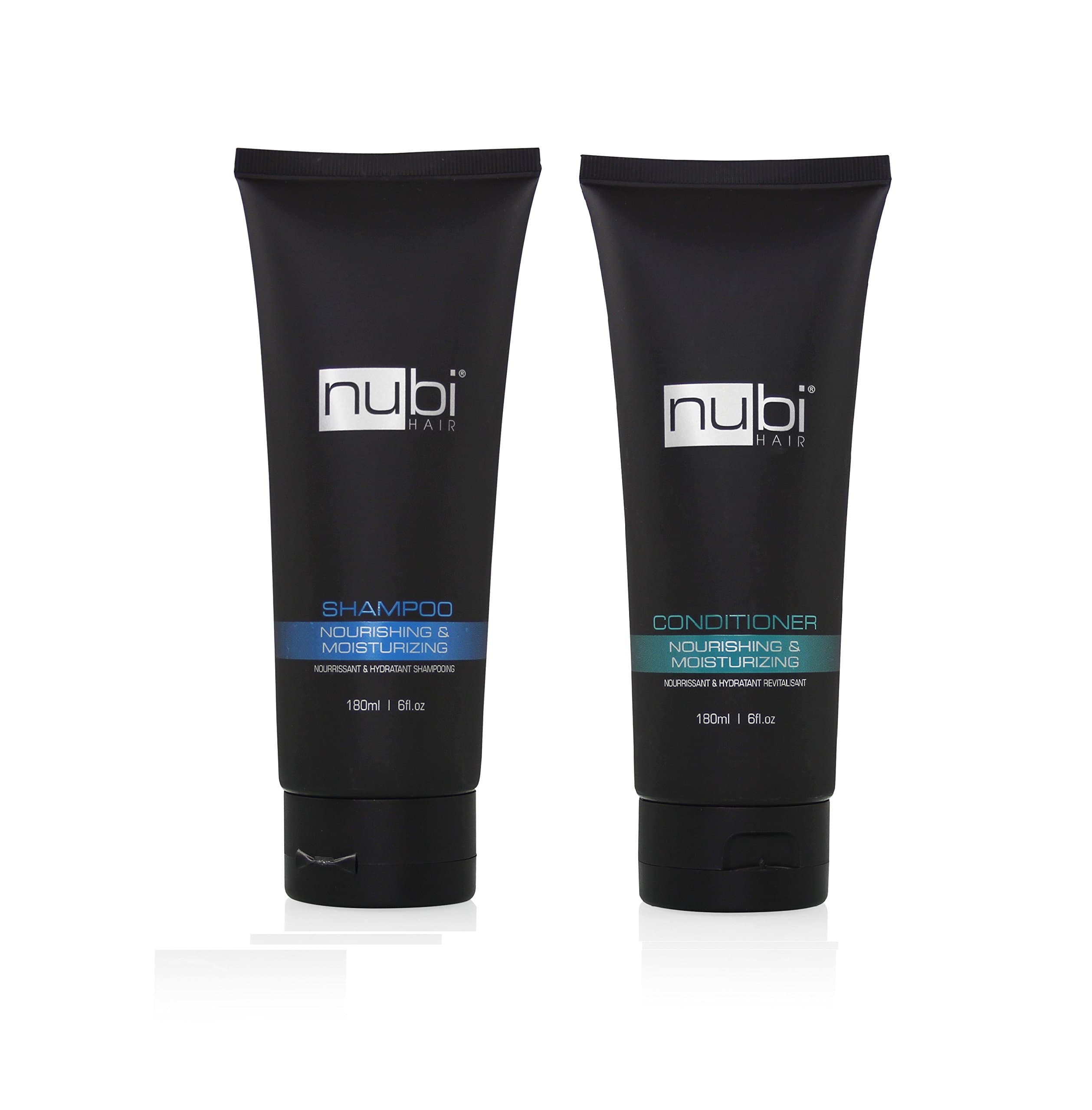 Nubi Moisturizing Shampoo and Conditioner 2 in 1 Combo Set - 180 Ml, 6 Fl. Oz