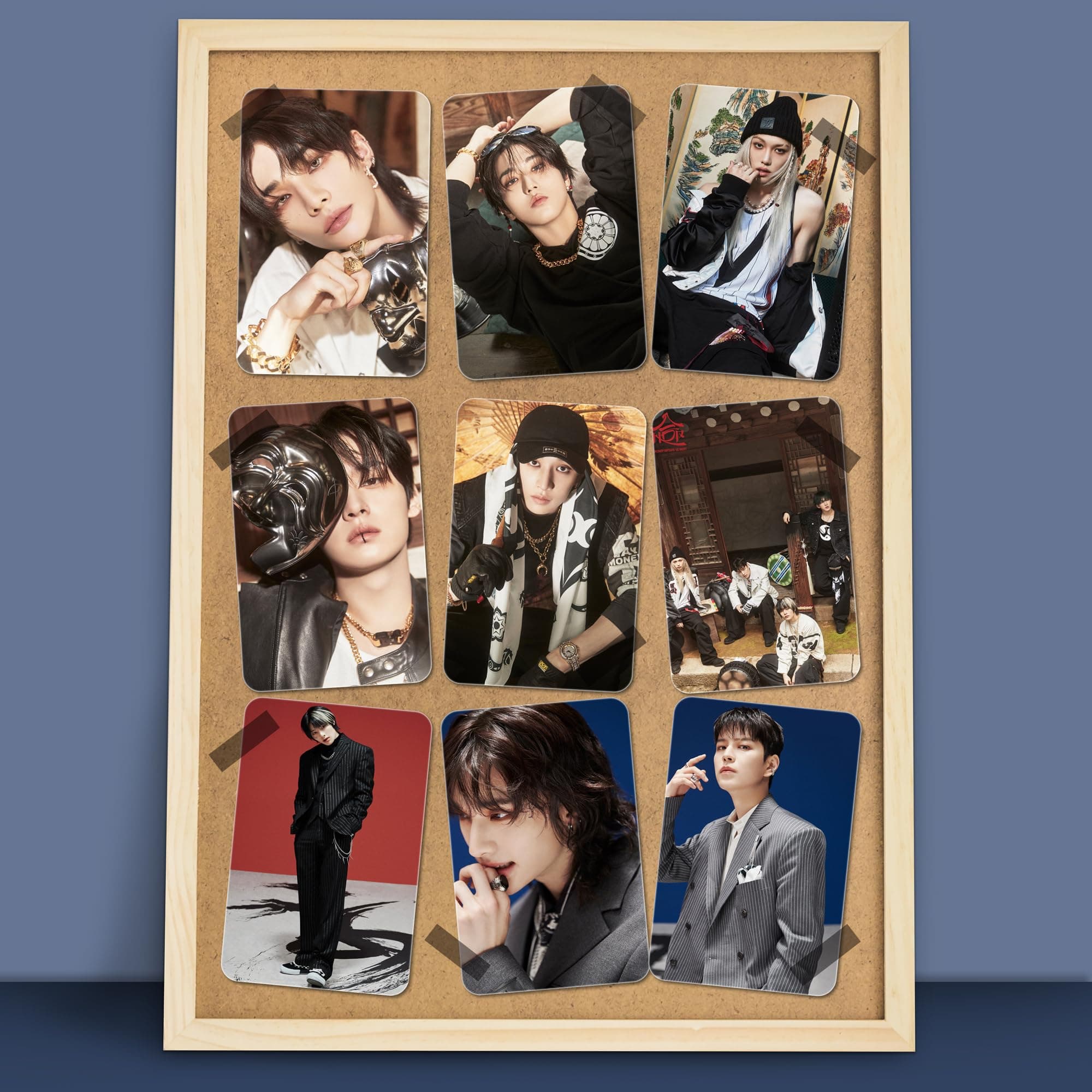 SKZ "Hop" Album Glossy Laminated Photocards (Set of 28+4 Freebies)
