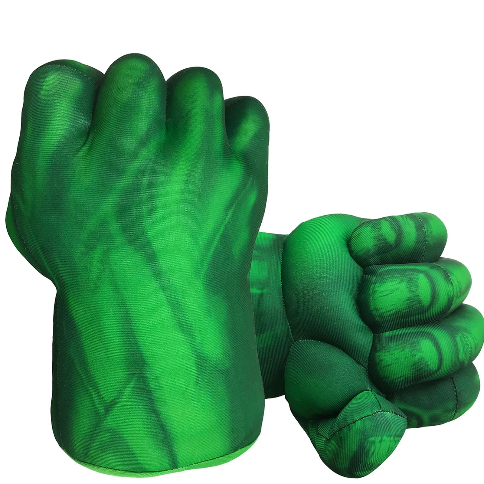 NuGeriAZ Superhero Hands for Kids Smash Punches Gloves Toy Children's Plush Boxing Glove Set Kids Cosplay Costumes for Boy Christmas Birthday Gift(Green A)