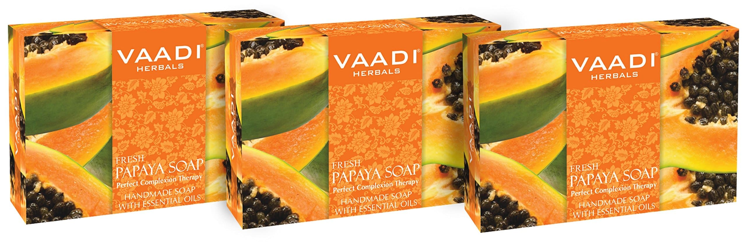 Organic Soap Bar Fresh Papaya Soap Natural Soap Antibacterial Soap For All Skin Type Sulfate Free 3 X 75 G