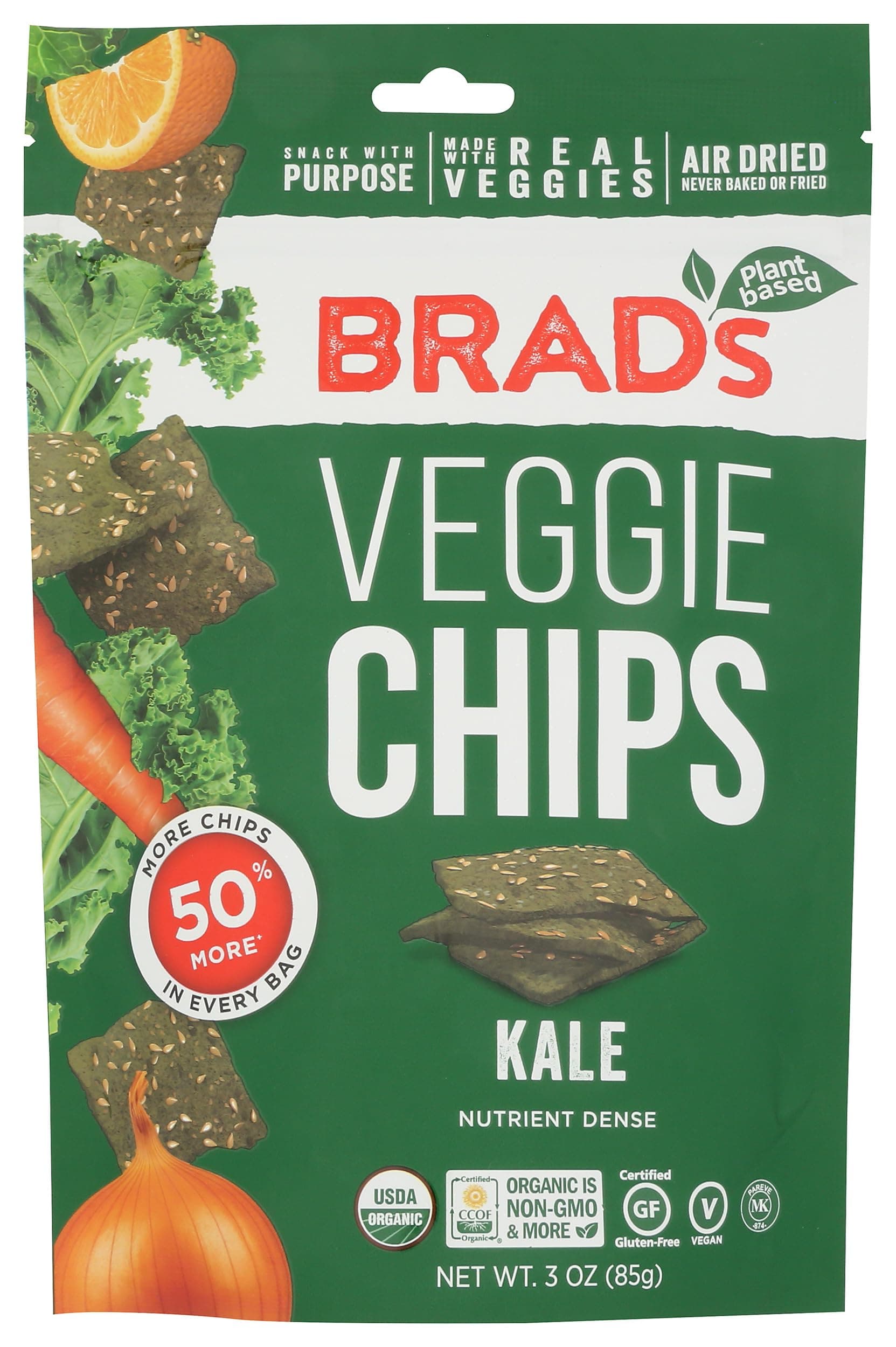 Brad's Plant Based Raw Organic Gluten Chips - 28 gm