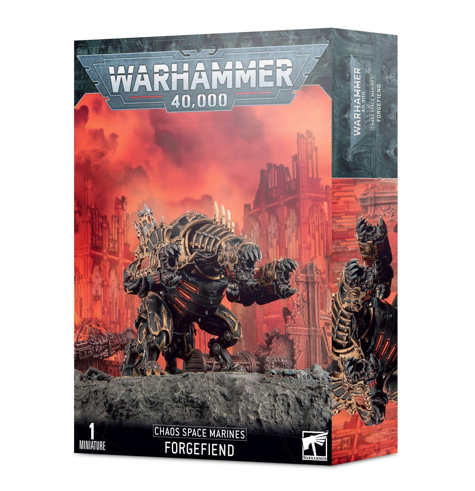 Games Workshop 43-14 Warhammer 40k - Space Marine du Chaos Forgefiend (2019), Black
