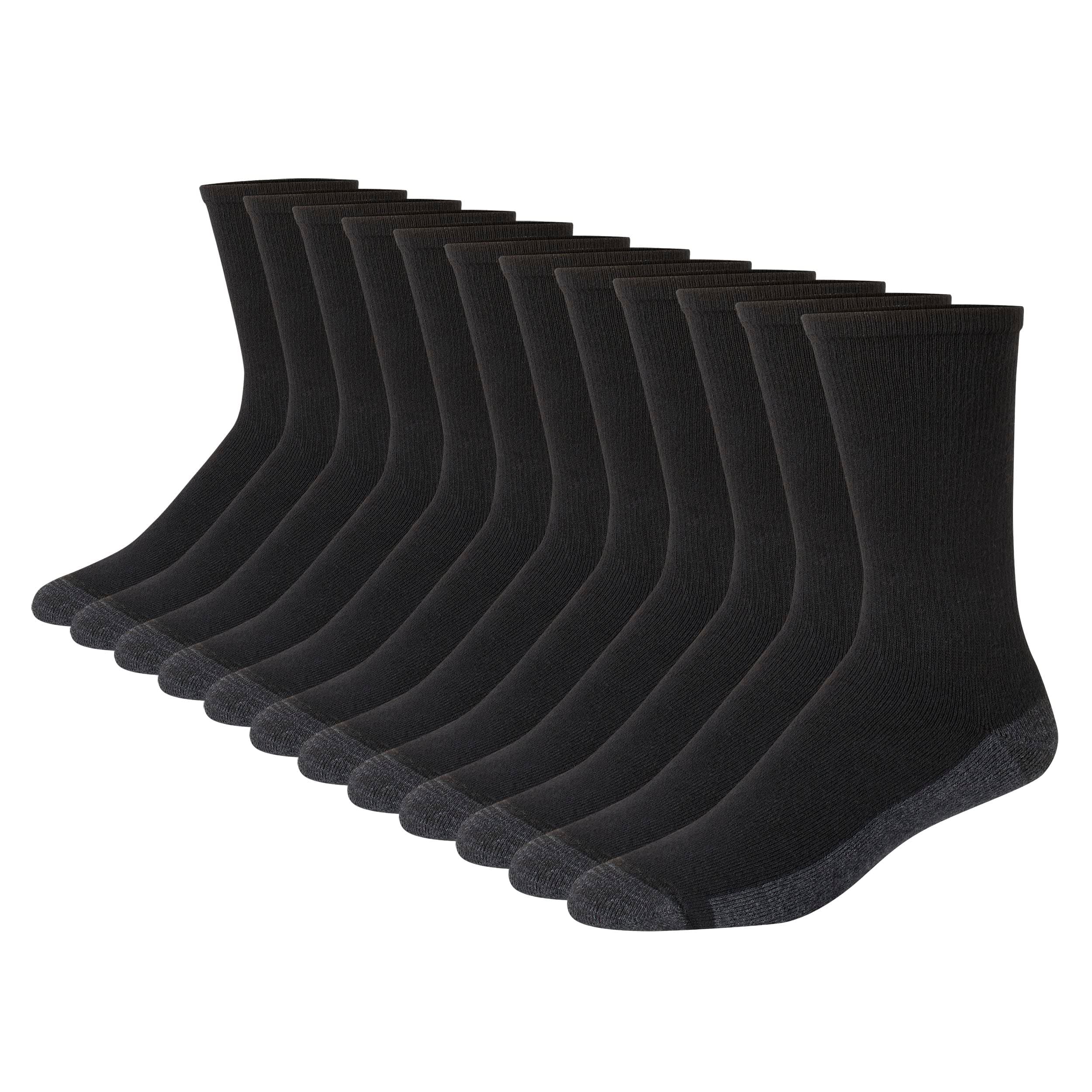 mens Max Cushioned Crew Socks, Moisture-wicking With Odor Control, Multi-packCrew Sock