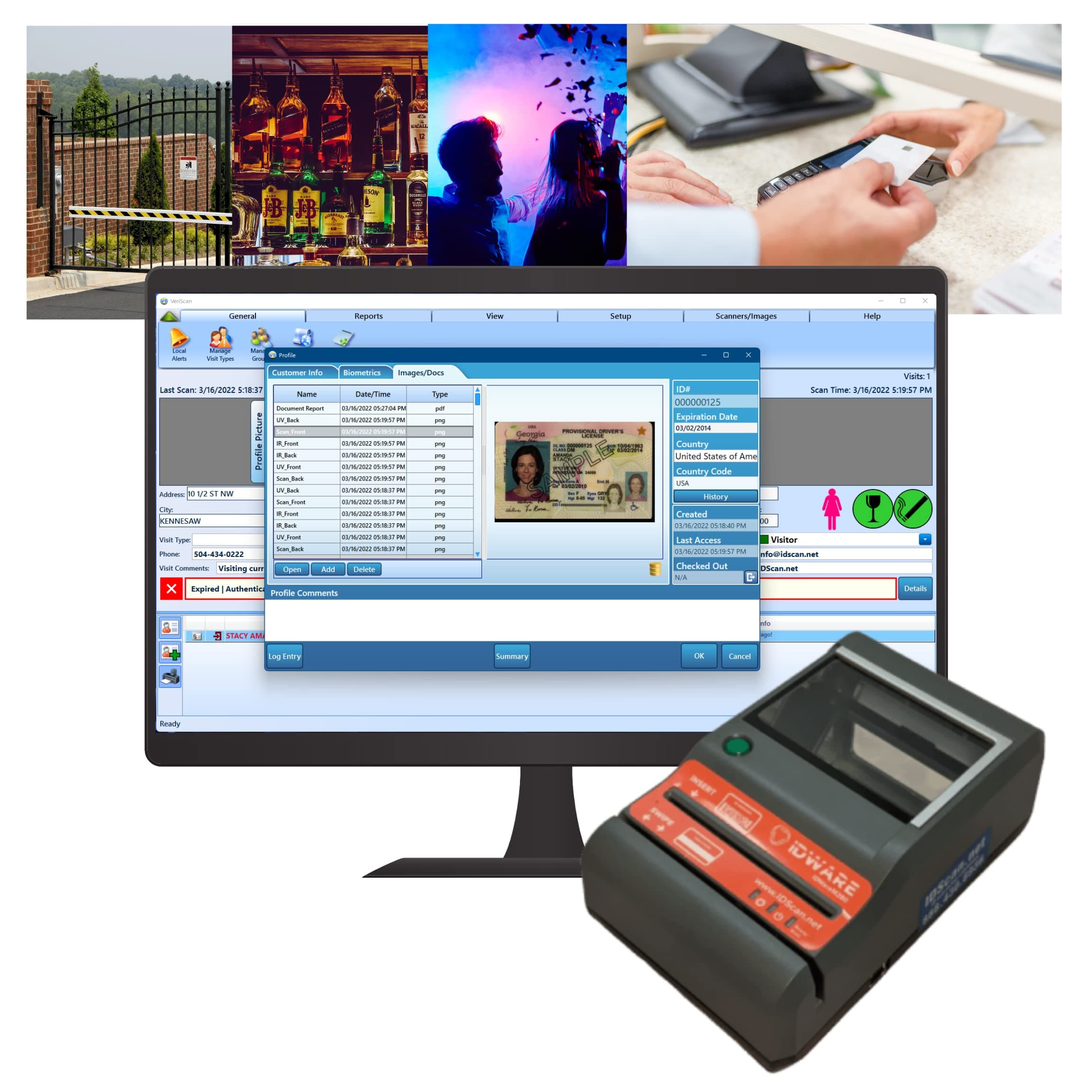 IDWare Guest | Visitor Management Desktop Solution with M280 ID Reader