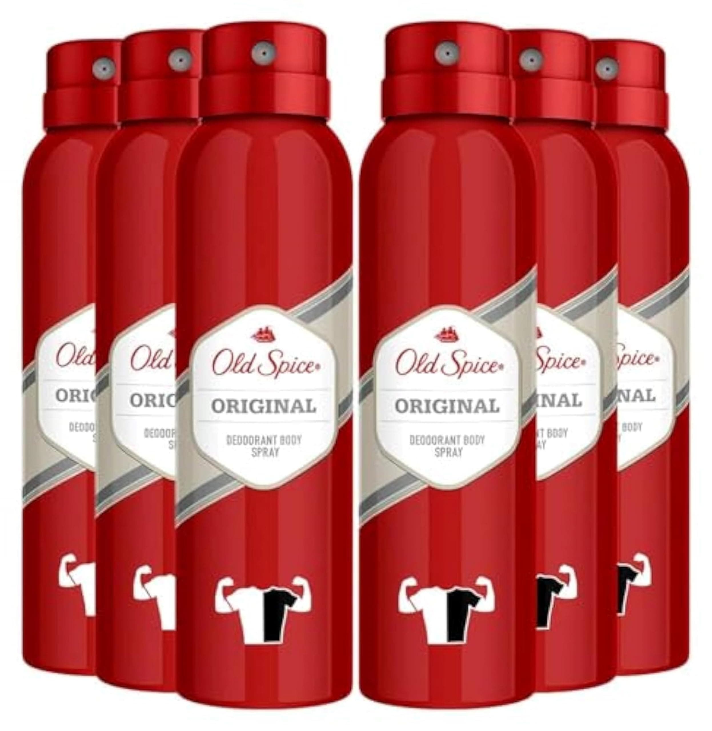 Deodorant Body Spray, Original Scent, 4.73 oz. (Pack Of 6)
