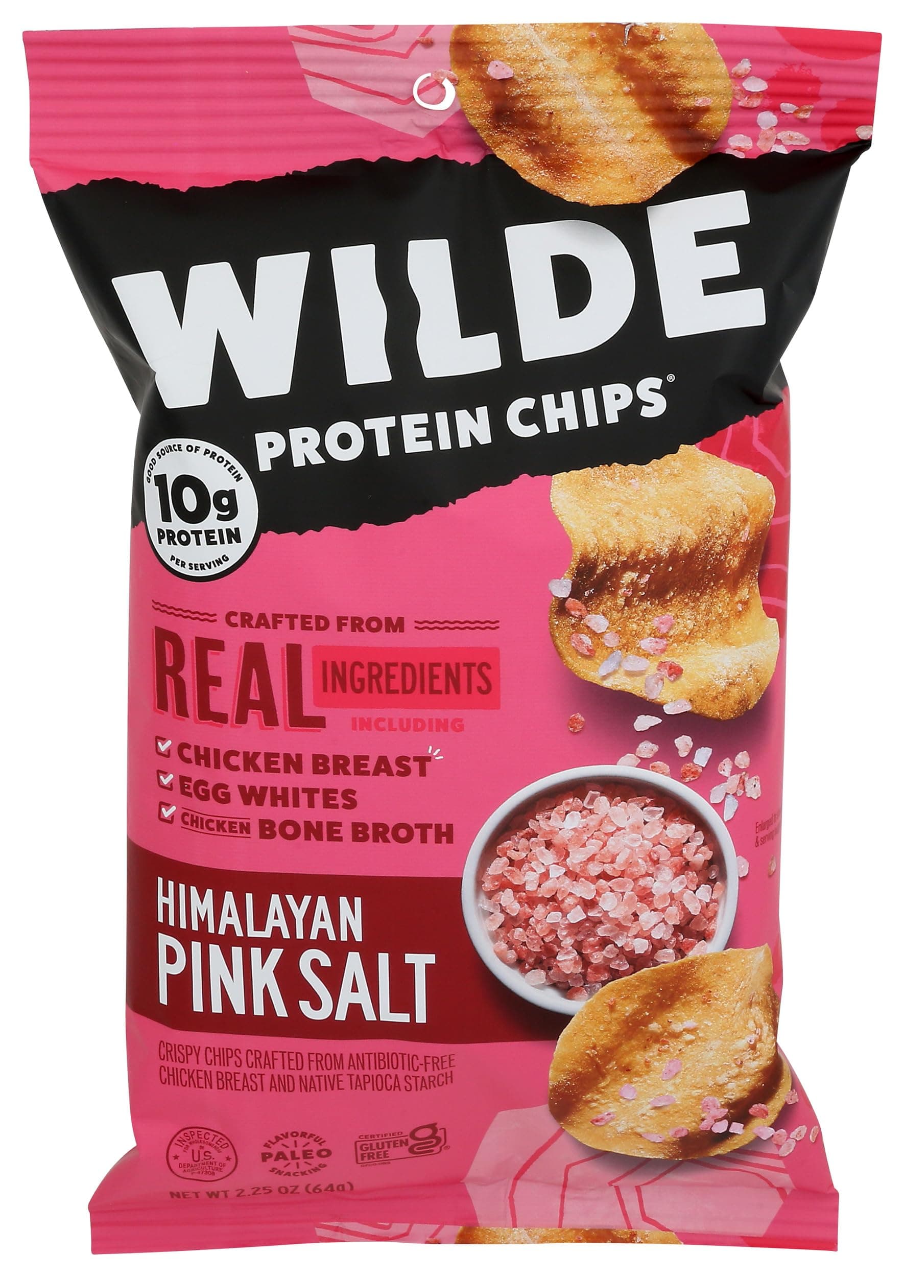 WILDE BRANDS Himalayan Pink Salt Chicken Chips, 2.25 OZ