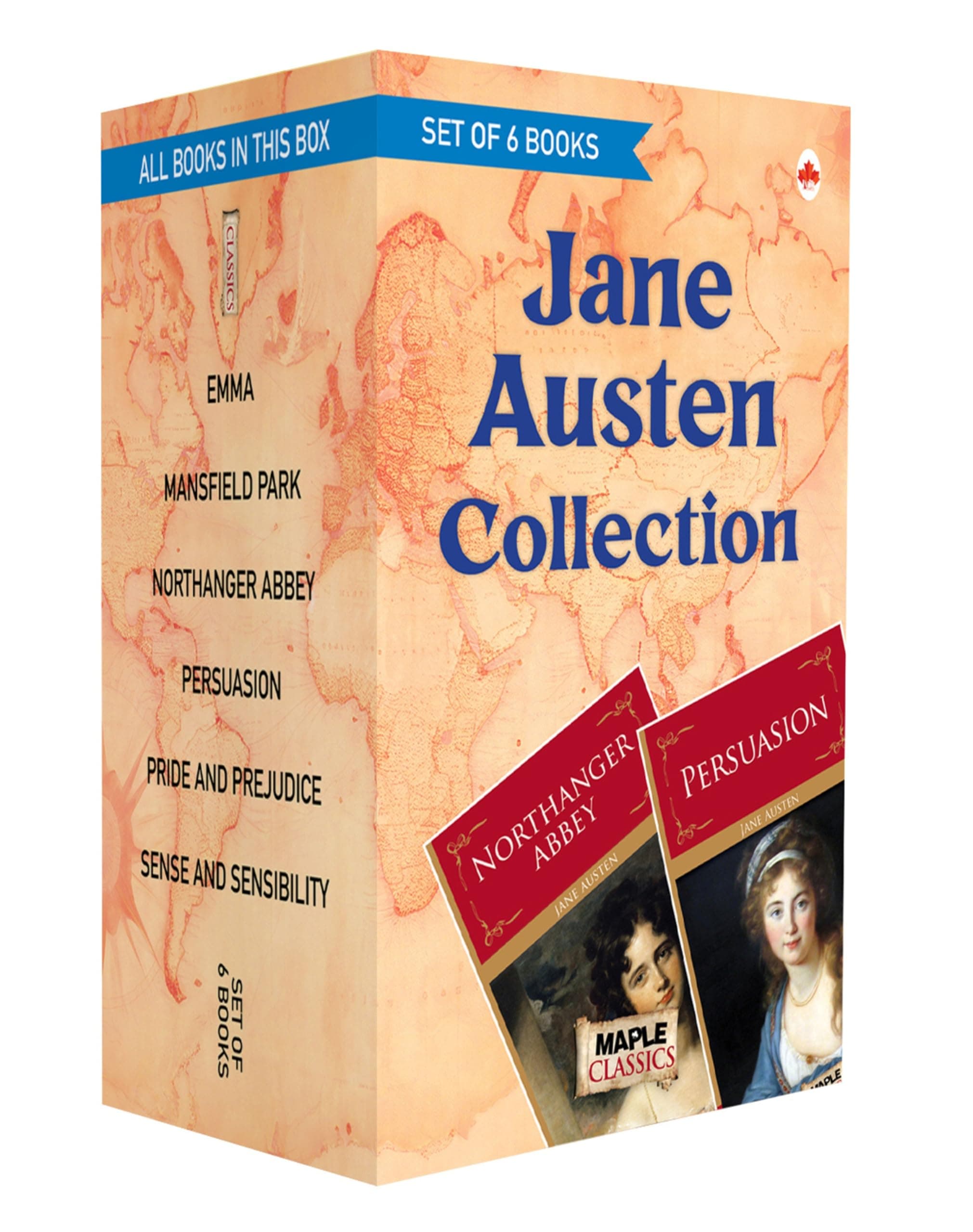 Complete Jane Austen Collection (Set of 6 Books) - Mansfield Park, Pride and Prejudice ,Sense & Sensibility, Persuasion, Emma, Northanger Abbey