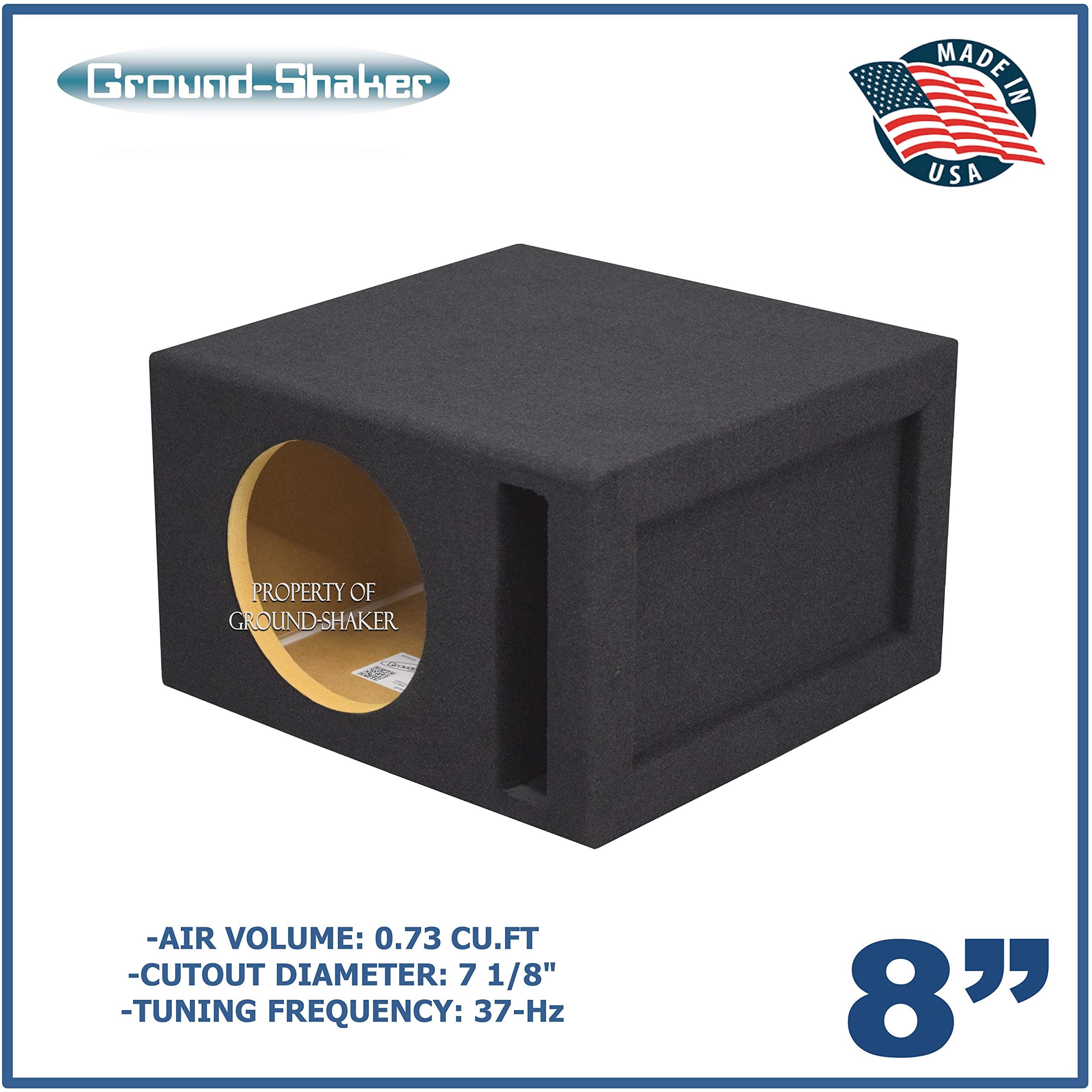 8" Single Ported Sub Box - 0.73 Cubic FT.