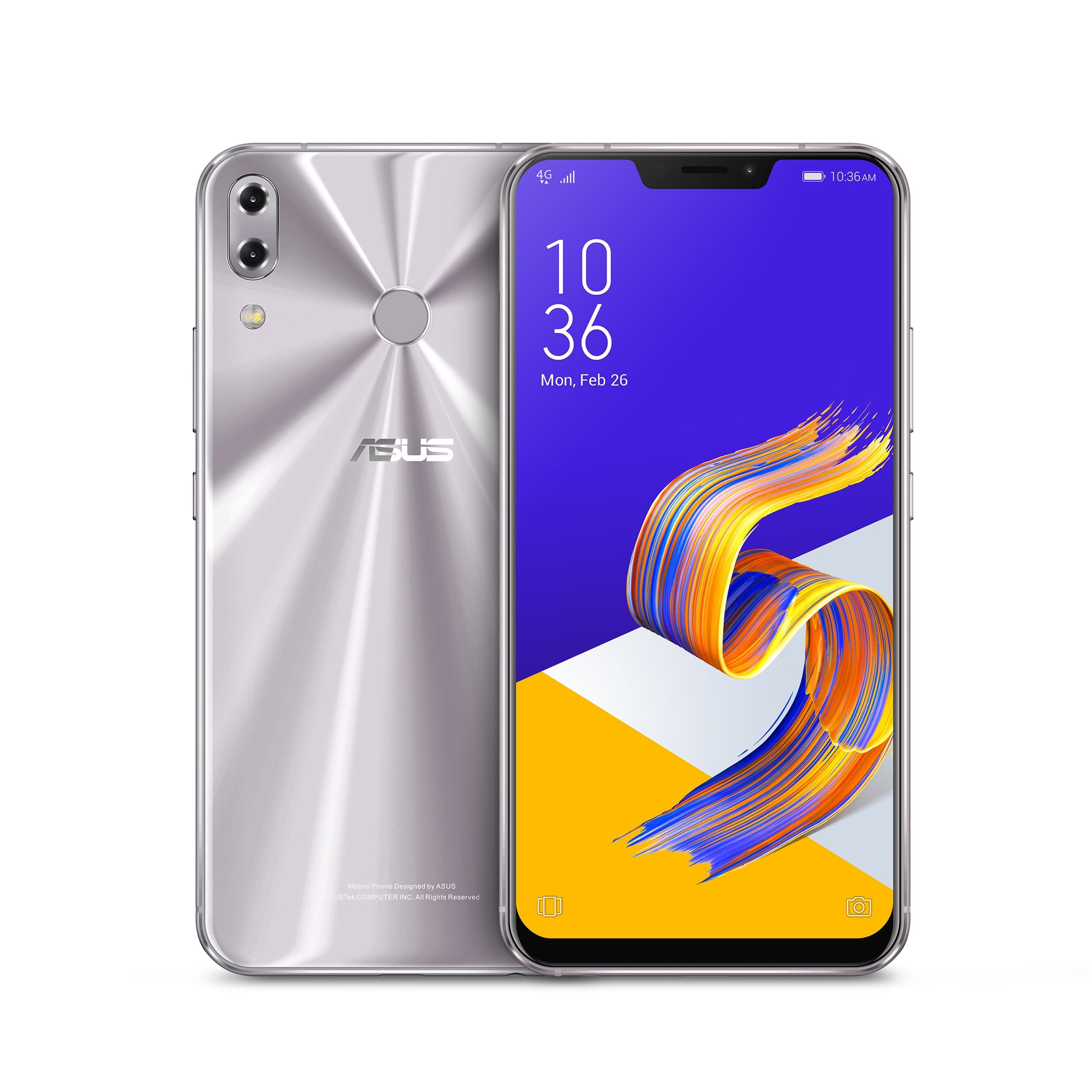 ASUS ZenFone 5Z (ZS620KL-S845-6G64G) - 6.2” FHD+ 2160x1080 display - 6GB RAM - 64GB storage - LTE Unlocked Dual SIM Cell Phone - US Warranty - Meteor Silver
