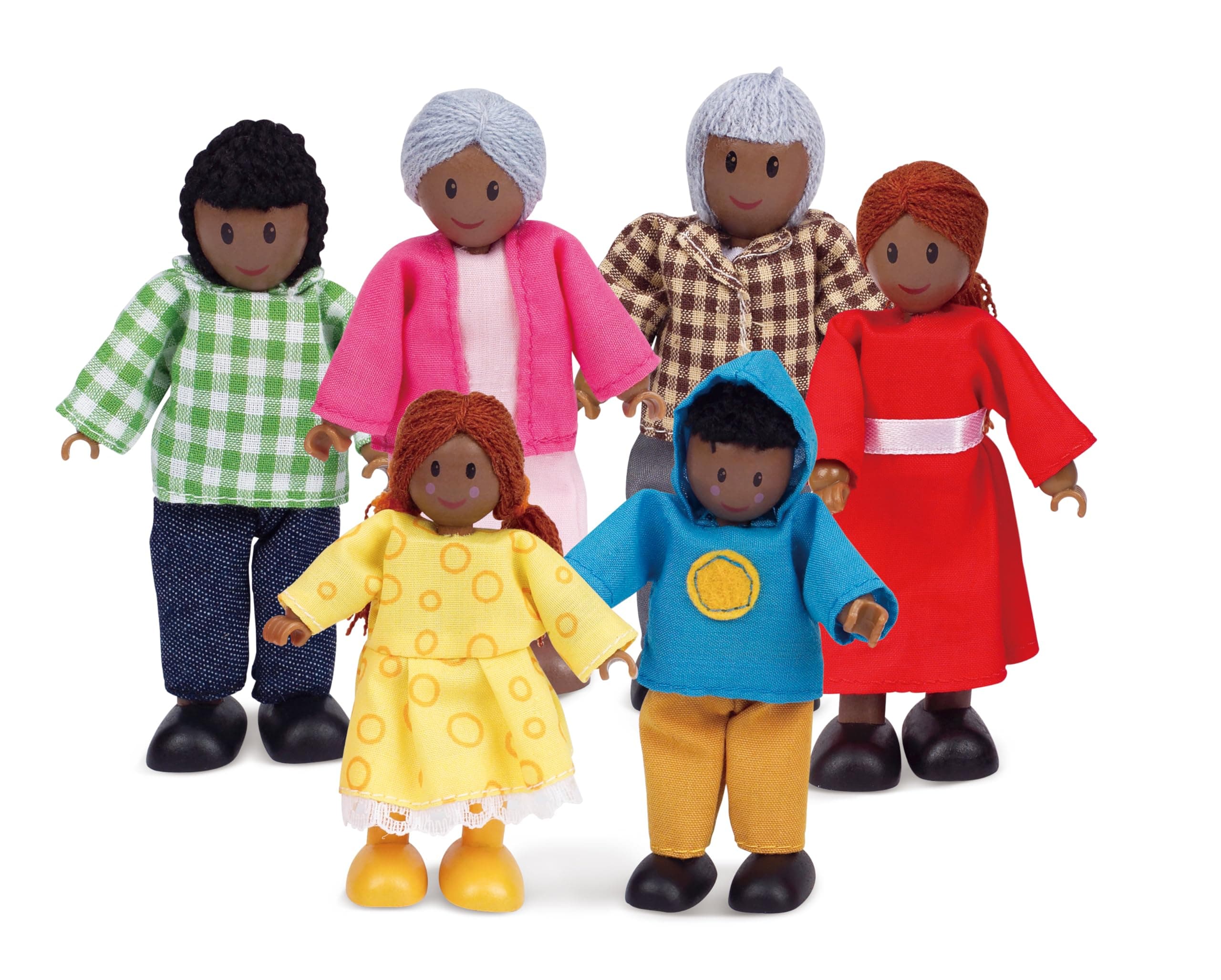 Hape Happy Family - African American - Wooden Dolls House Accessories