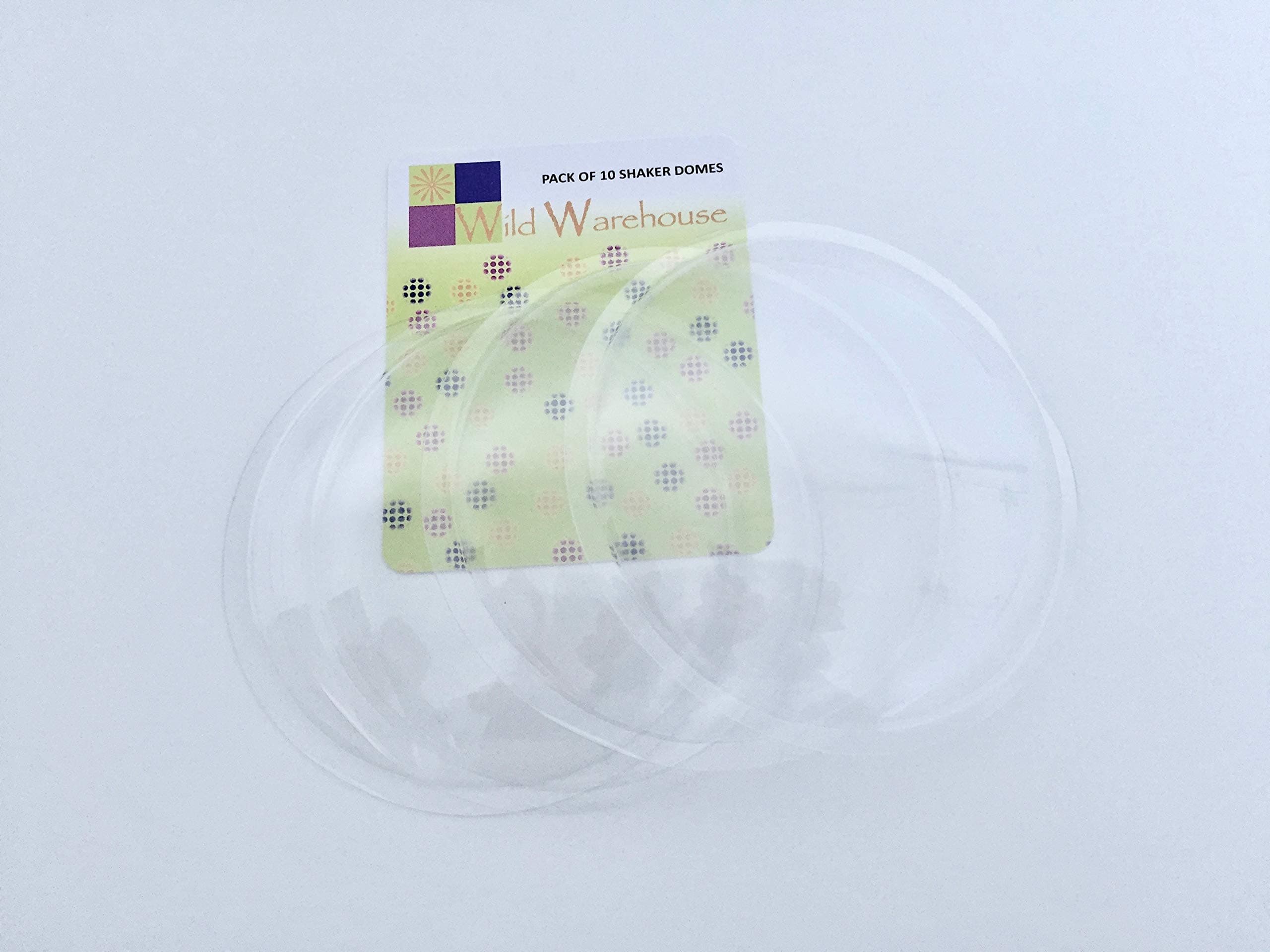 Large Deep Round Transparent Plastic Domes for Shaker Cards