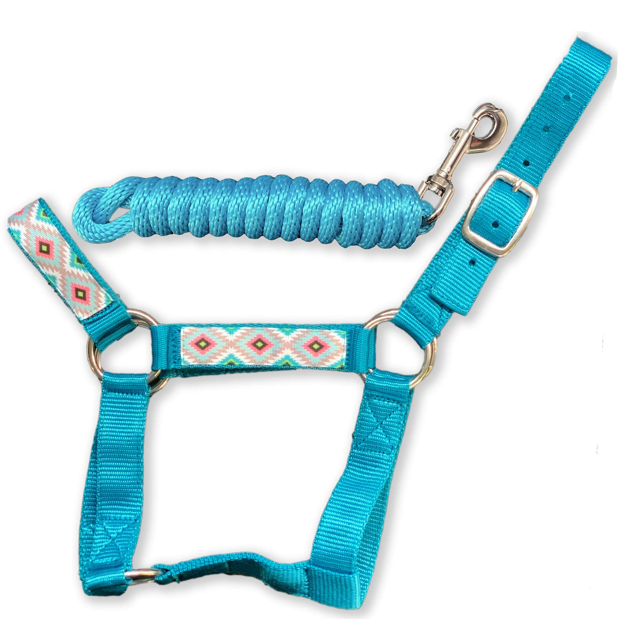 HalterUp Cute and Stylish Miniature Donkey Halters and Lead Ropes (2 Item Bundle) Available in 10 Colors