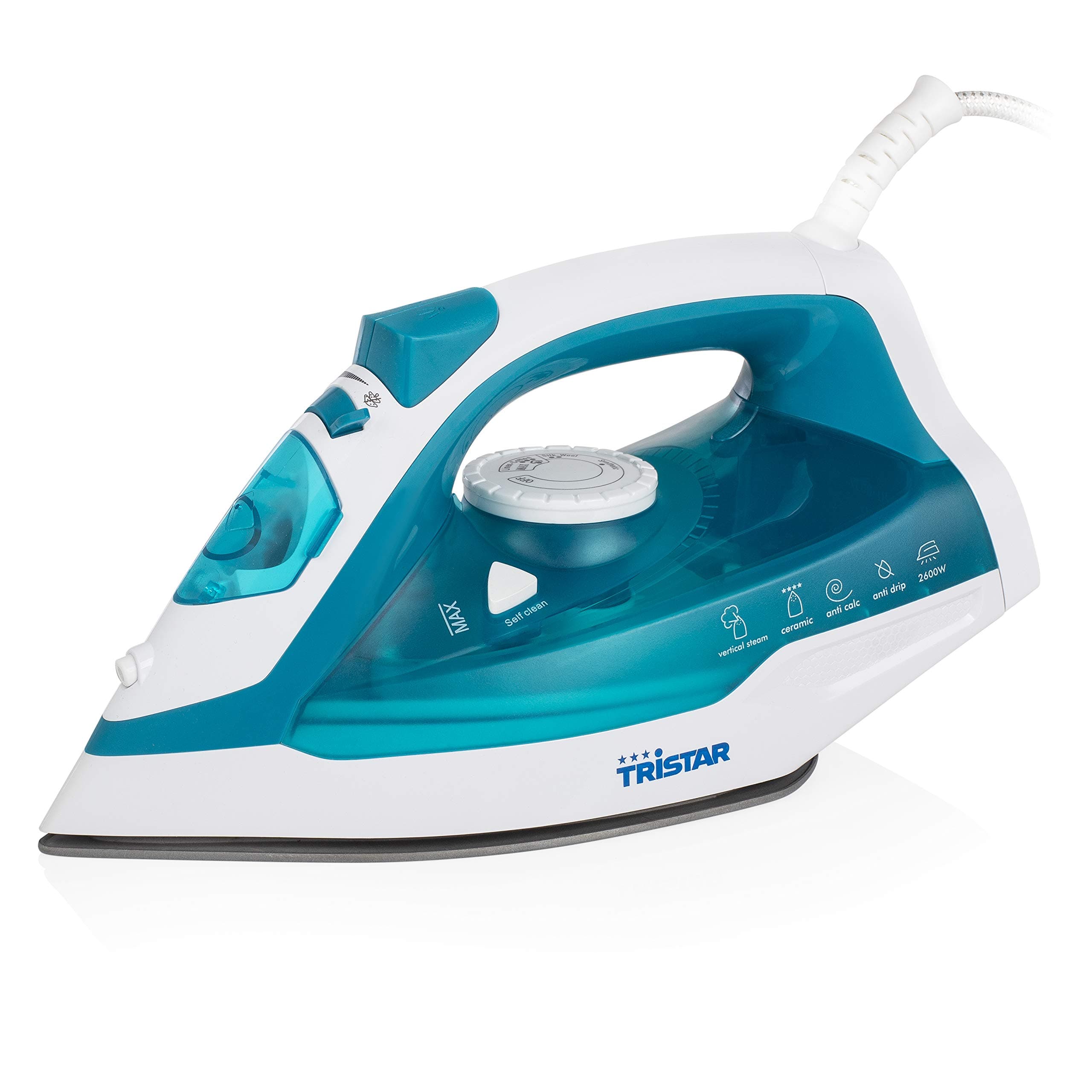 TristarST-8320 Steam Iron 2600W Turquoise, White - Irons