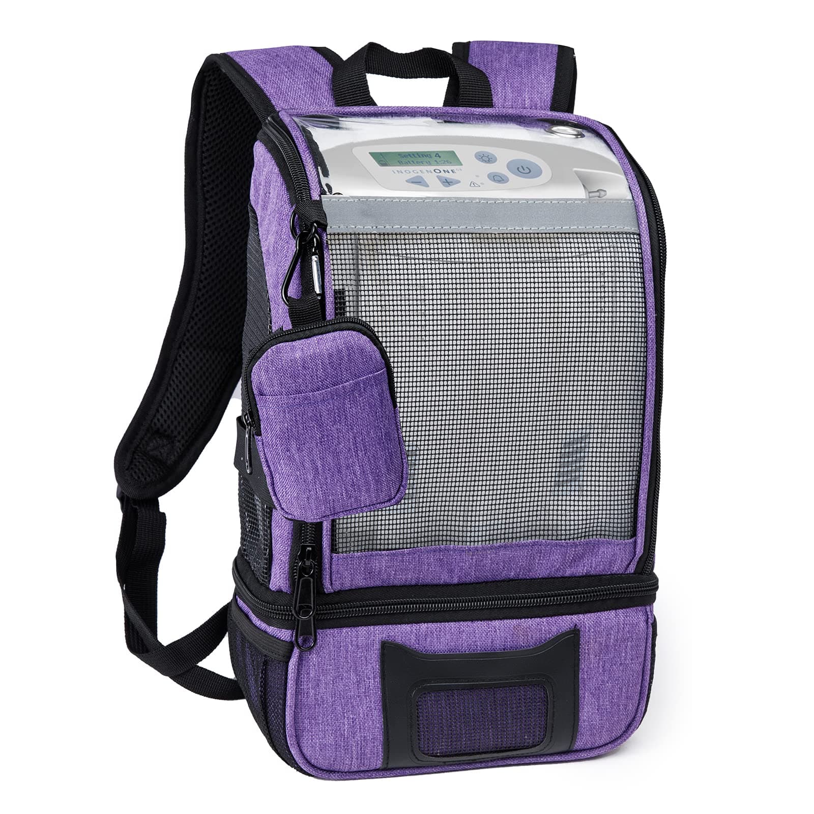 Portable Oxygen Concentrators Backpack Compatible with Inogen One G3 & Inogen One G5, Lightweight Oxygen Machine Carrying Bag, Purple, Modern