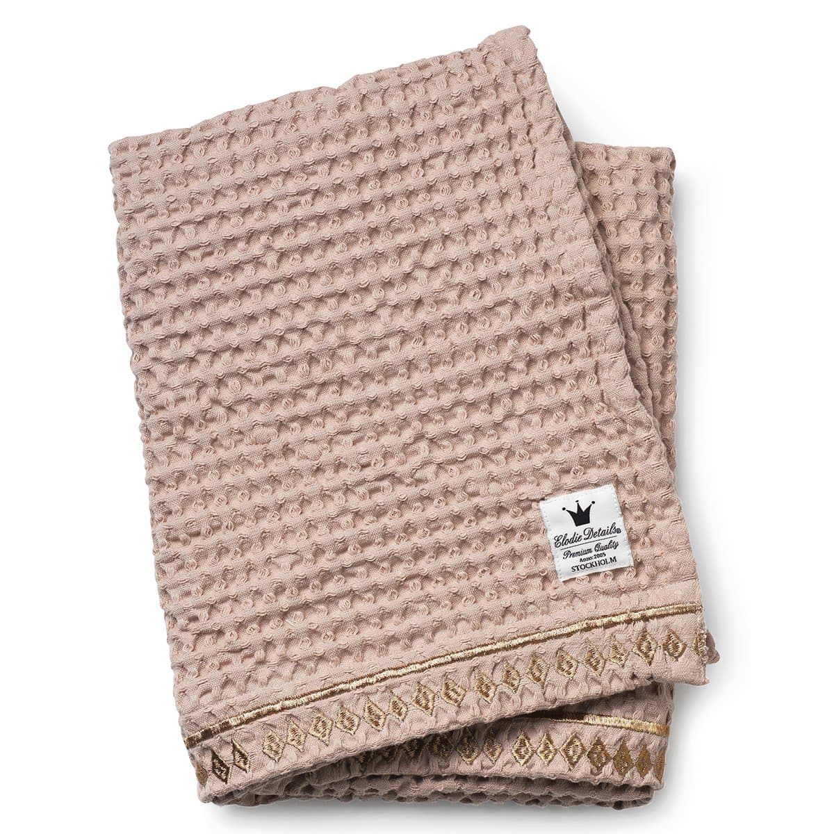 Gilded Powder Organic Waffle Blanket
