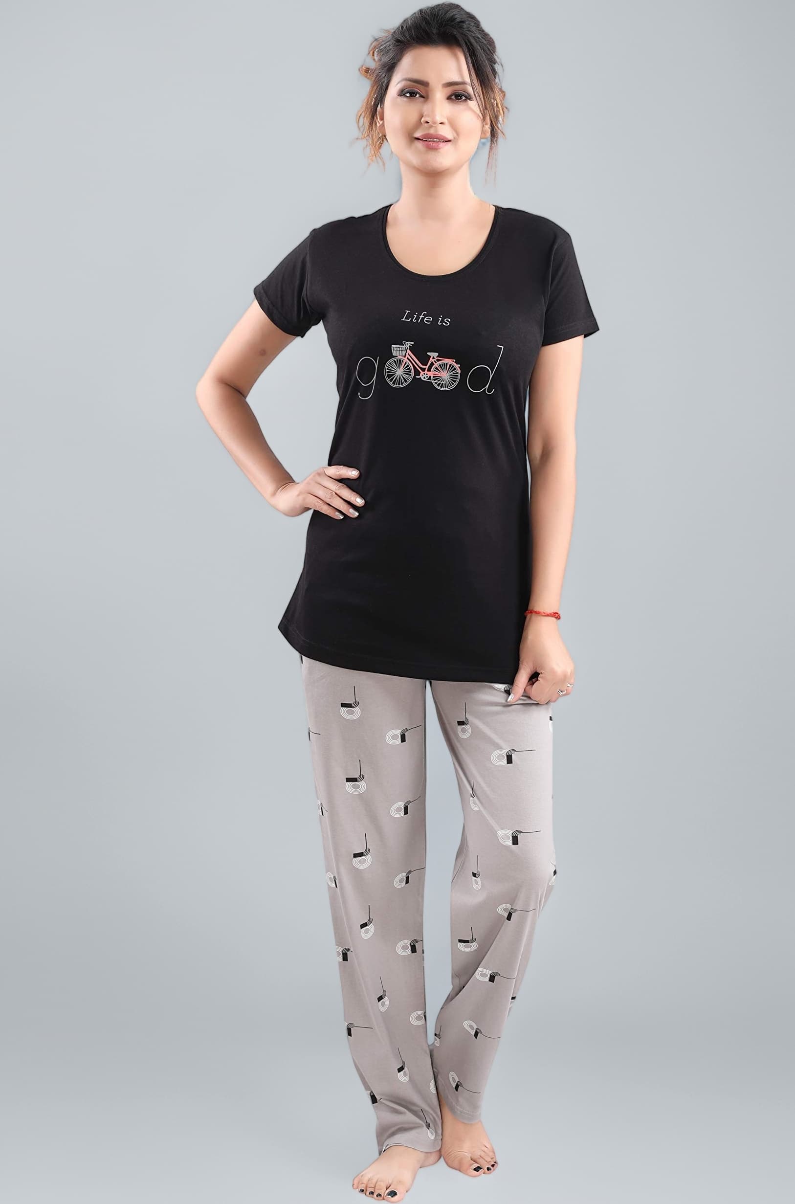 Women's Cotton Printed Night Suit