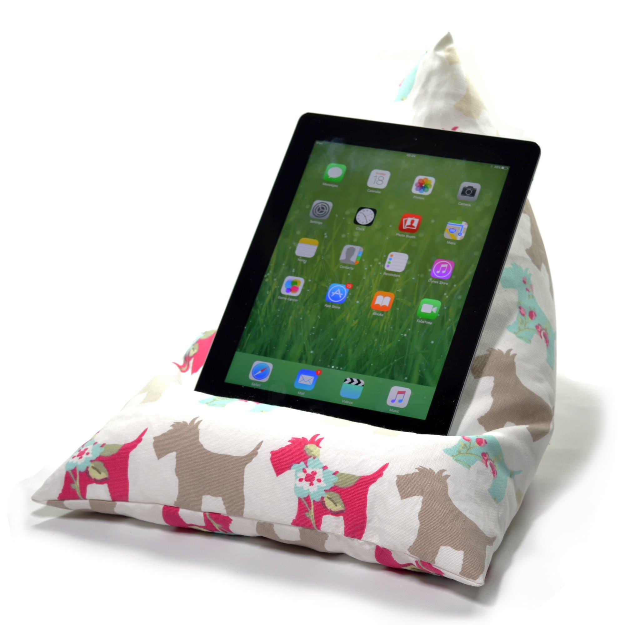 eBean Tablet Cushion - SCOTTIE DOG - beanbag stand lap holder suitable for all iPads tablets and ebook readers