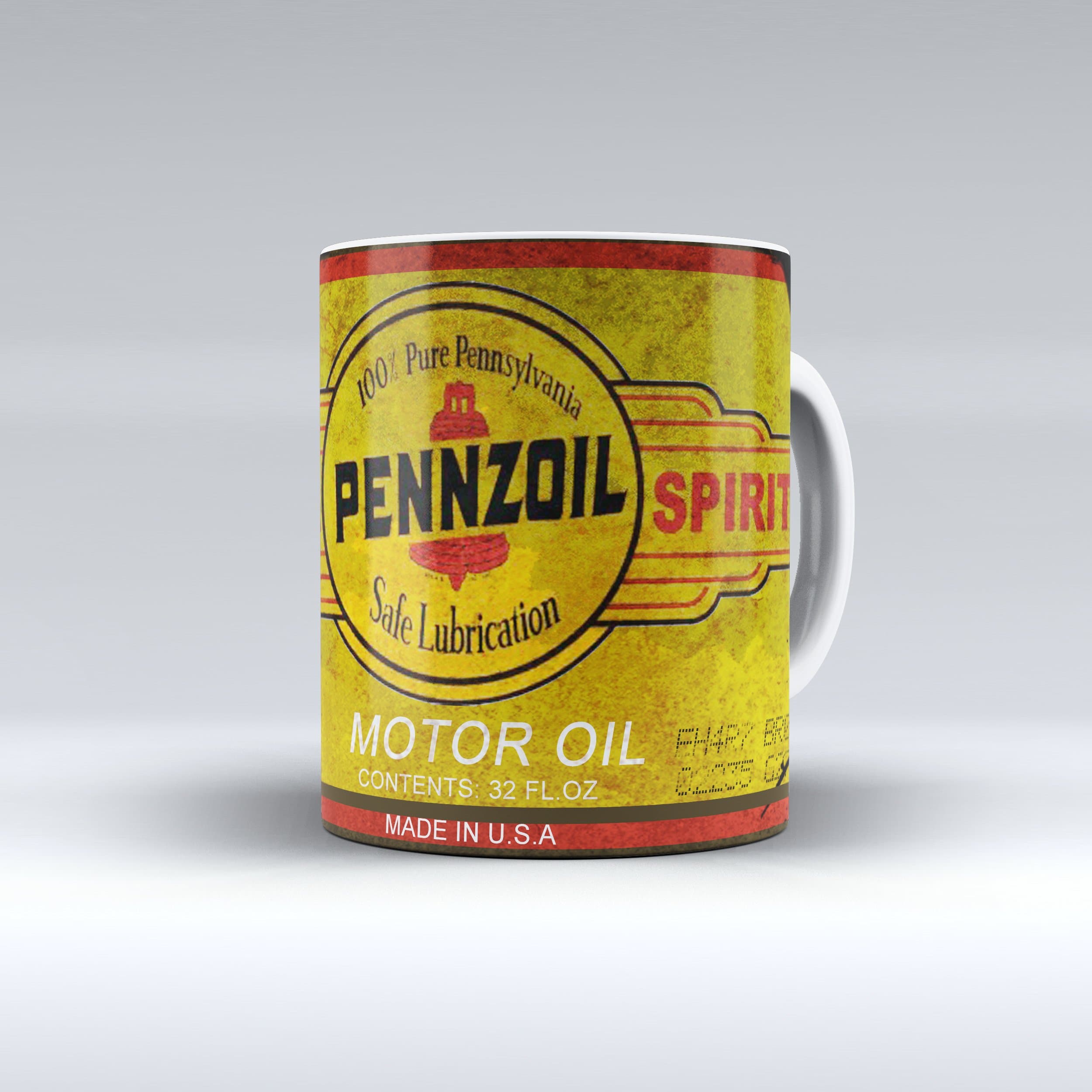 Coffee Mug 11 Oz Vintage Pennzoil Oil Can Garage Collectible
