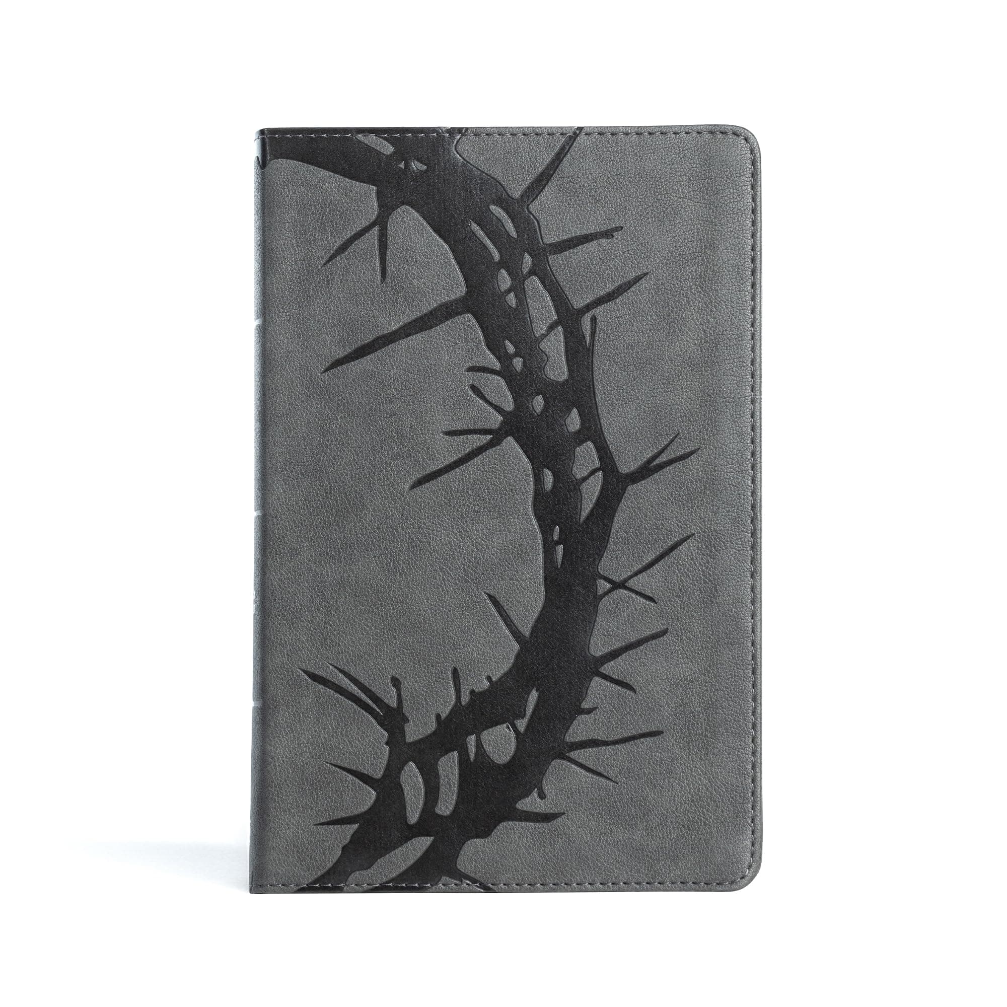 The Holy Bible: Christian Standard Bible Charcoal Leathertouch, Personal Size Reference