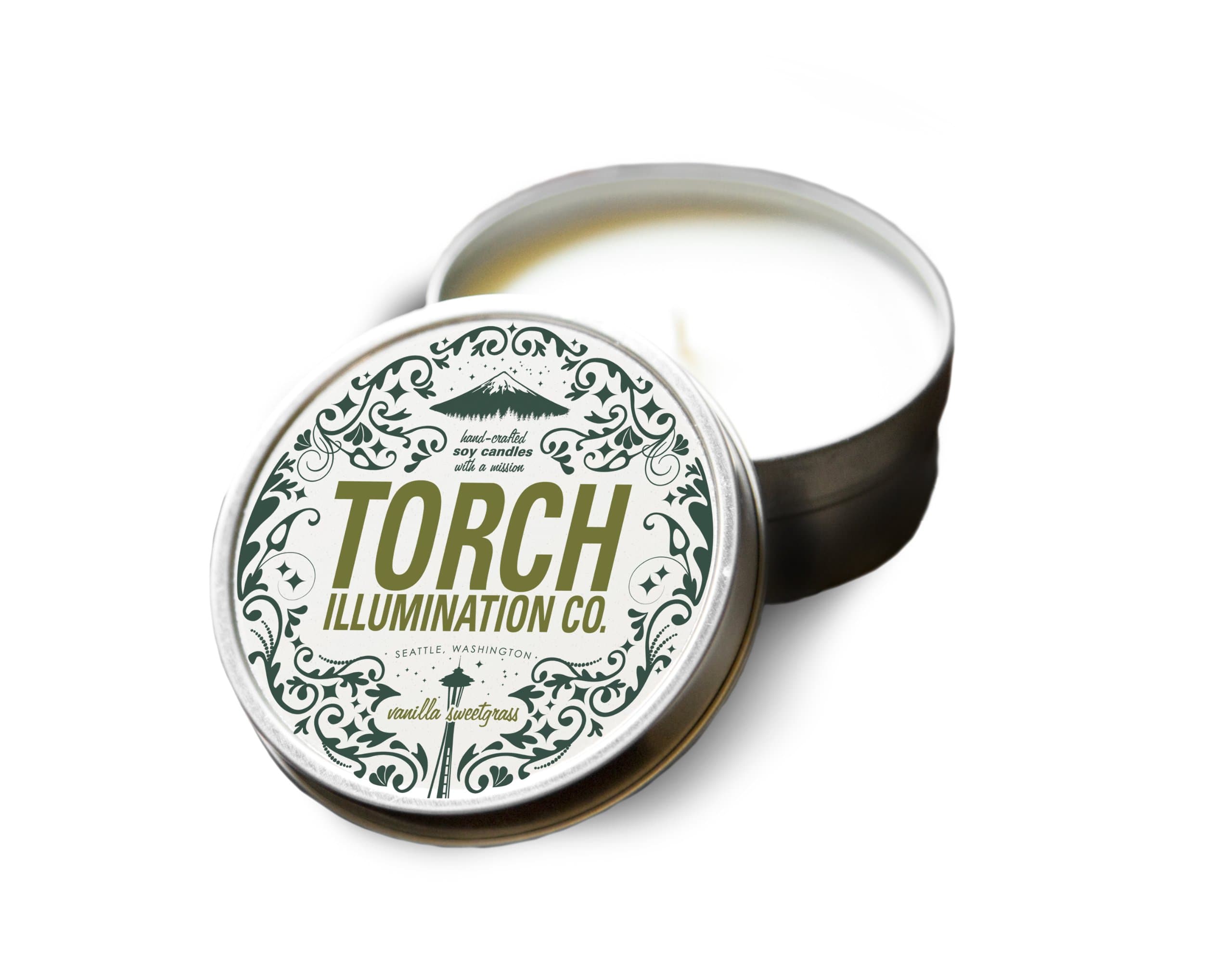 Flame Engineering 39754 4 Oz Vanilla Sweetgrass Candle