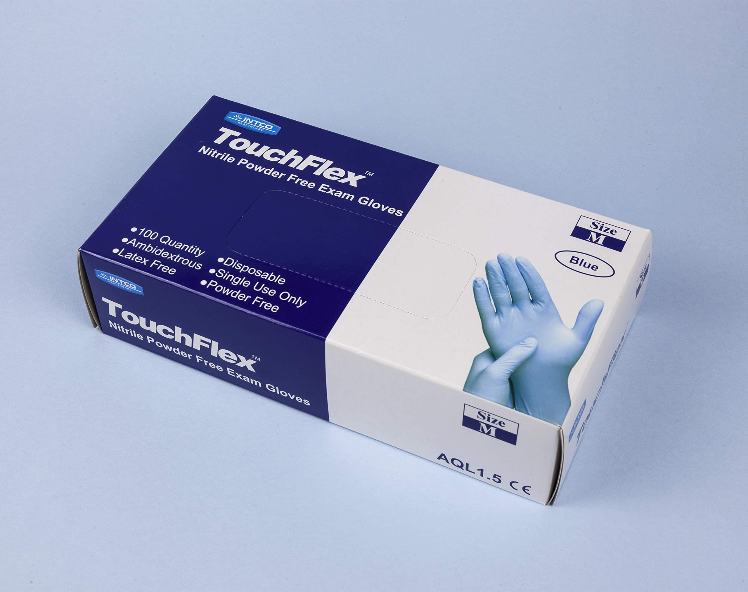 Touchflex Small Blue Nitrile Gloves