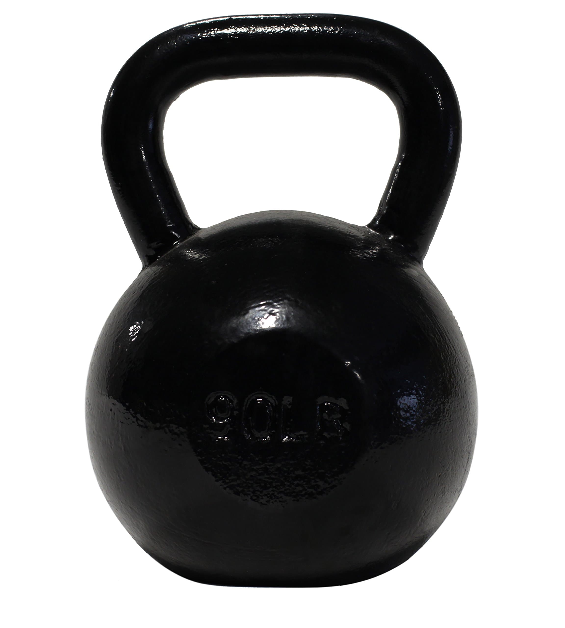 DWC Cast-Iron Kettlebells (50-100lbs) for Functional Training and Crossfit Movements, Uncoated
