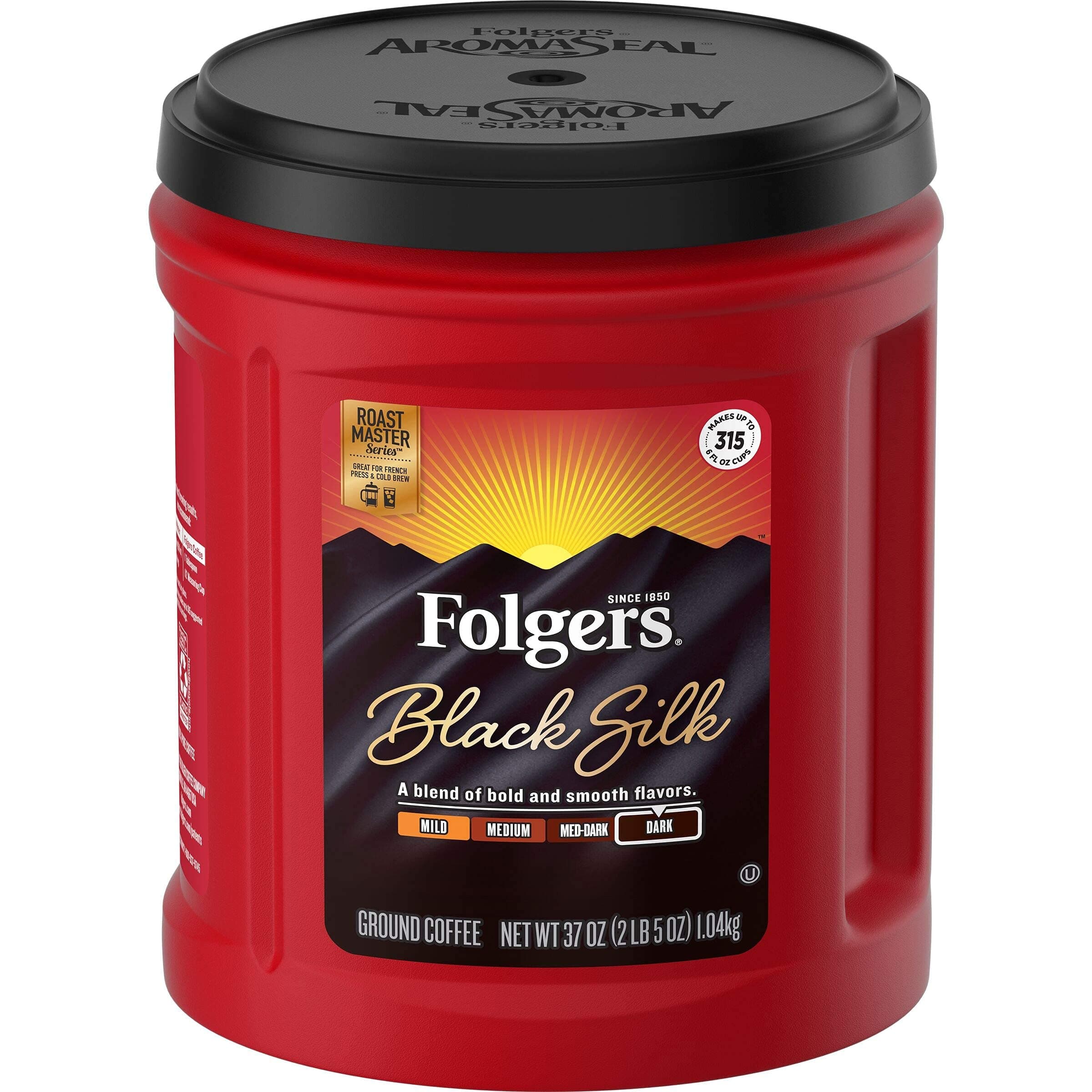 Folgers Black Silk Coffee (43.8 oz.)-3 PACKS
