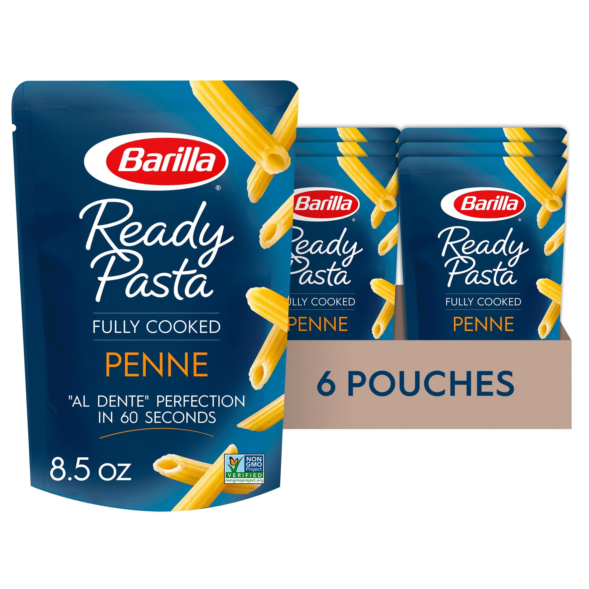 Ready Pasta, Penne Non-GMO, No Preservatives 8.5 Ounce (Pack of 6)