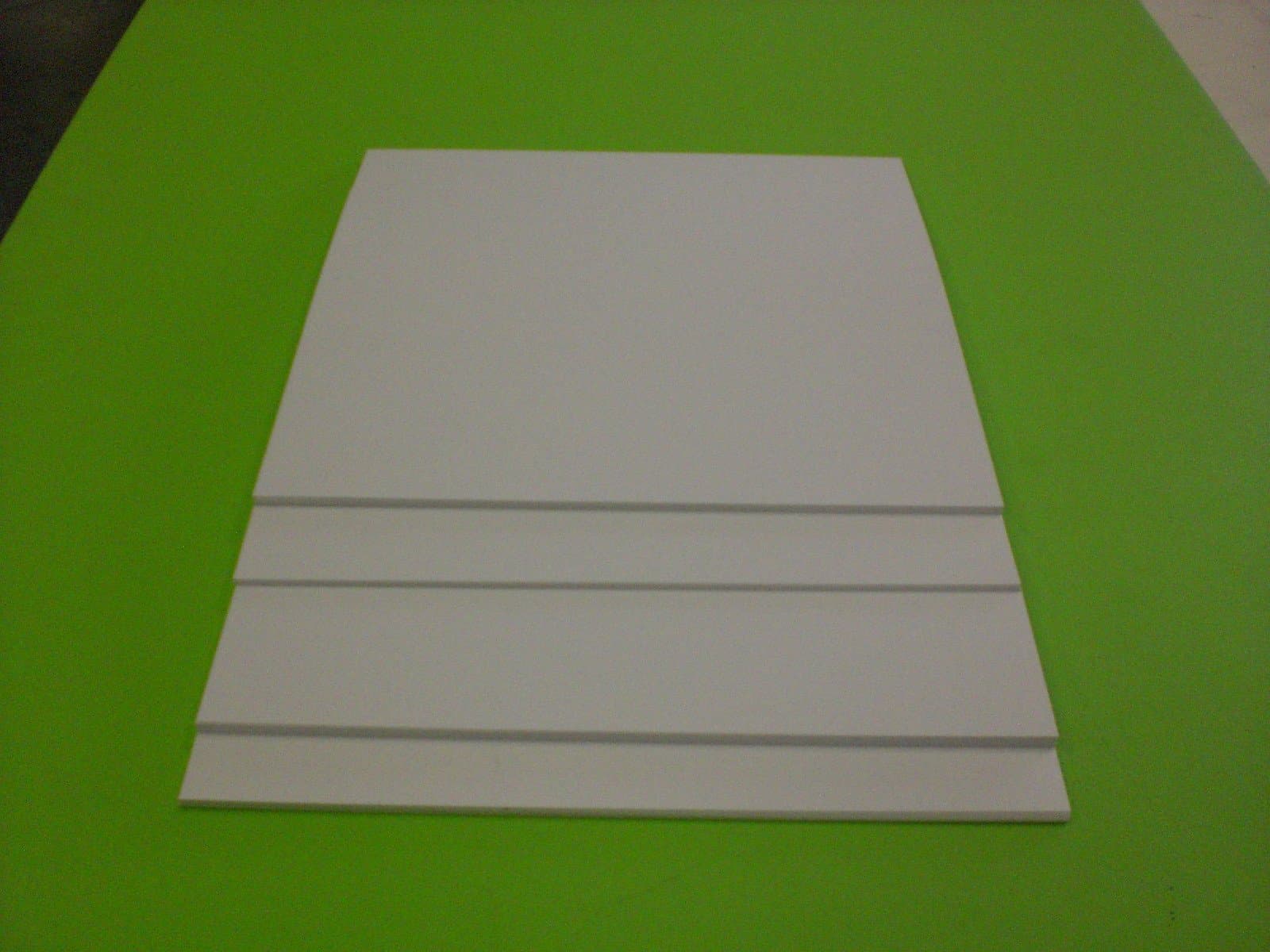 White Polystyrene 96" X 48" X .020" Plastic Sheet Styrene