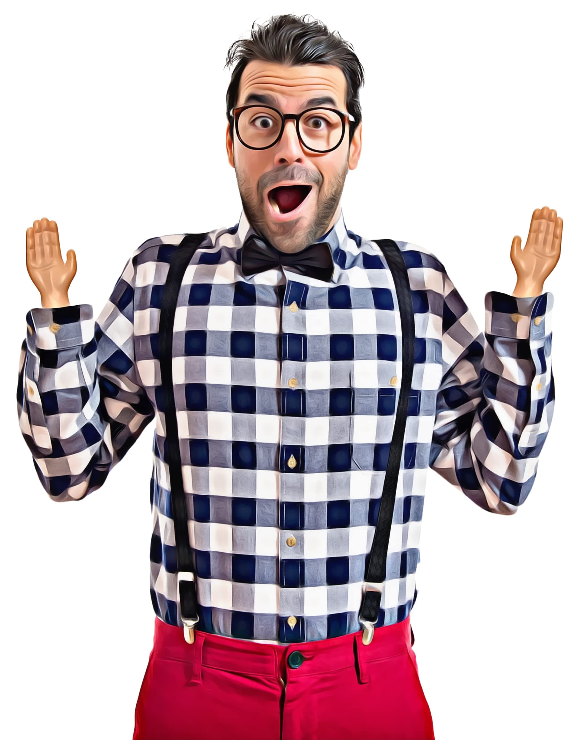 Tiny Hands (1 Pair - Original) - Original Little Small Mini Hand Stick Puppet - Make Anyone Laugh - Pocket Sized Hilarity and Big Laughs - TikTok Famous - Friend & Family Fun