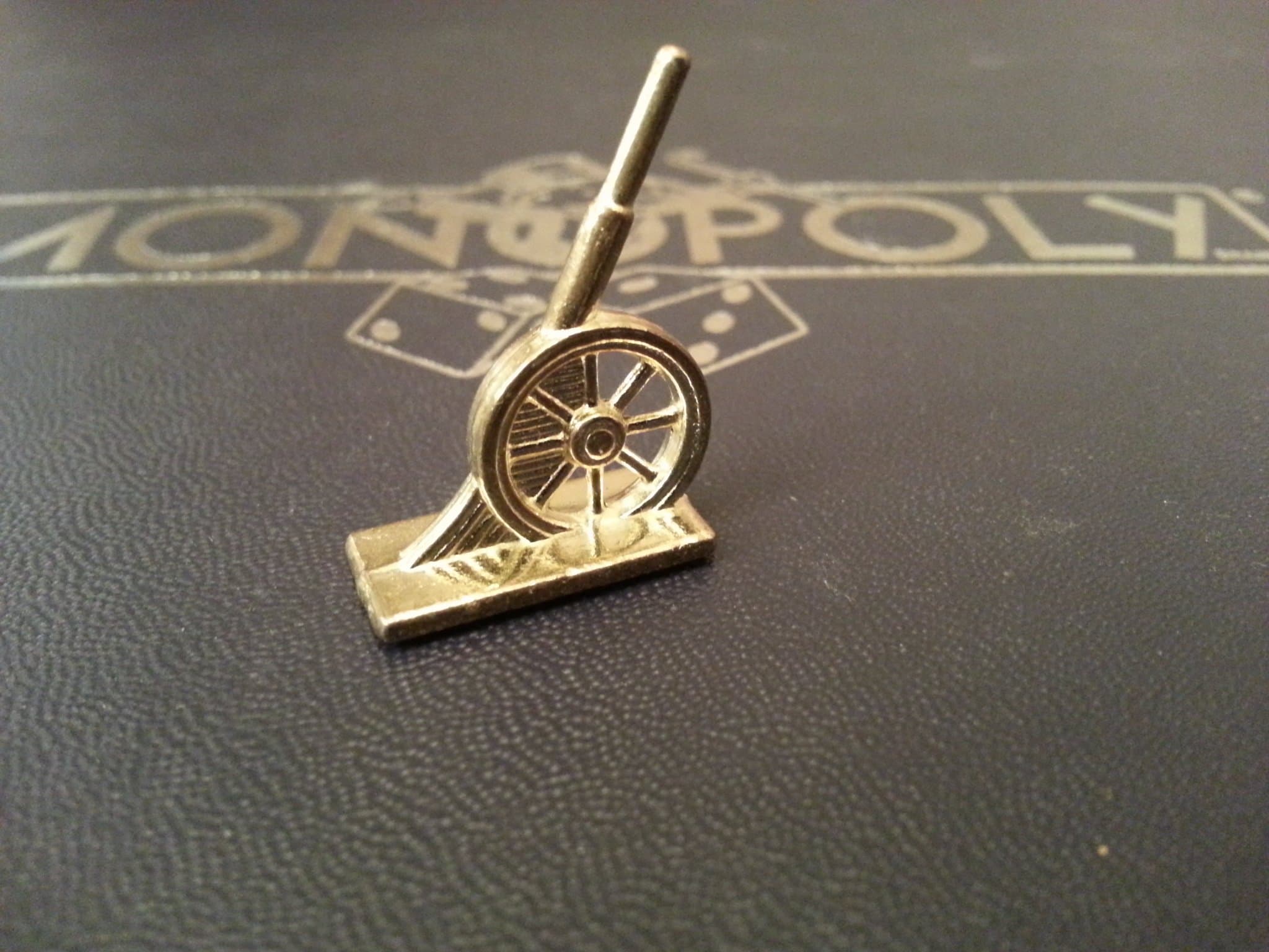 (Read Description Carefully) Monopoly - Deluxe Edition (Replacement Parts Only) Gold Looking Metal Game Token/Piece - Cannon