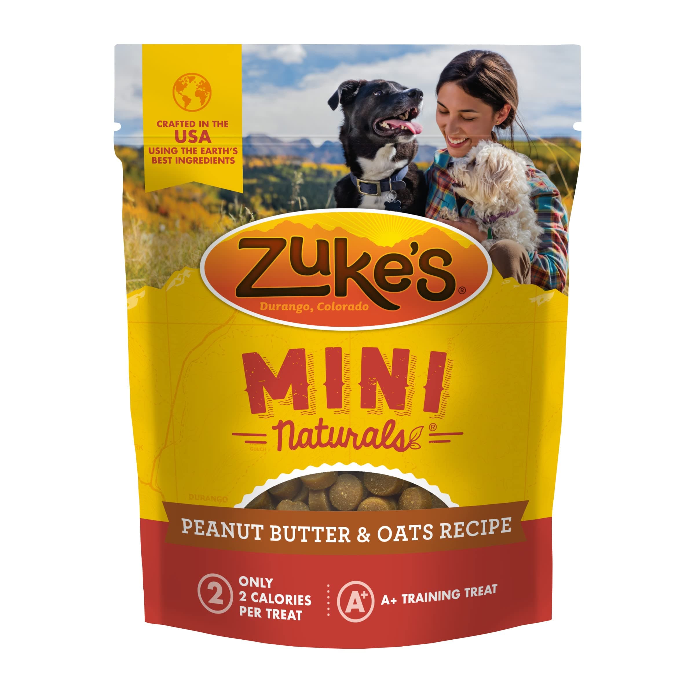 Zuke's Mini Naturals Soft Dog Treats for Training, Low Calorie Dog Training Treats with Peanut Butter and Oats - 16 oz. Bag