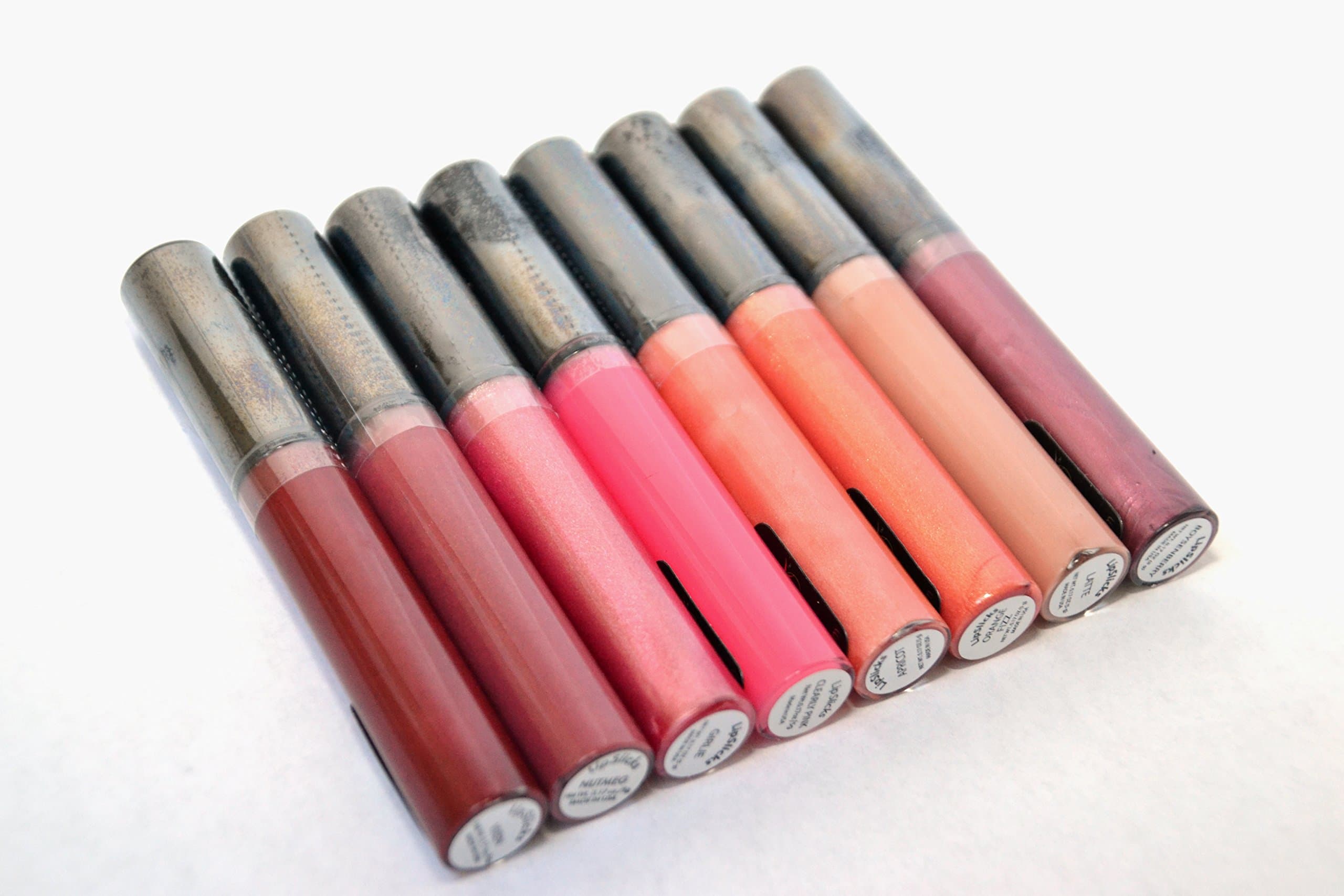 All The Lip Gloss, All The Time Kit - Jojoba-Based, Moisturizing, Long-Lasting (8 pc) Highly Pigmented, Glossy Colored Lip Lacquer Wand Set by ShaBoom Beauty