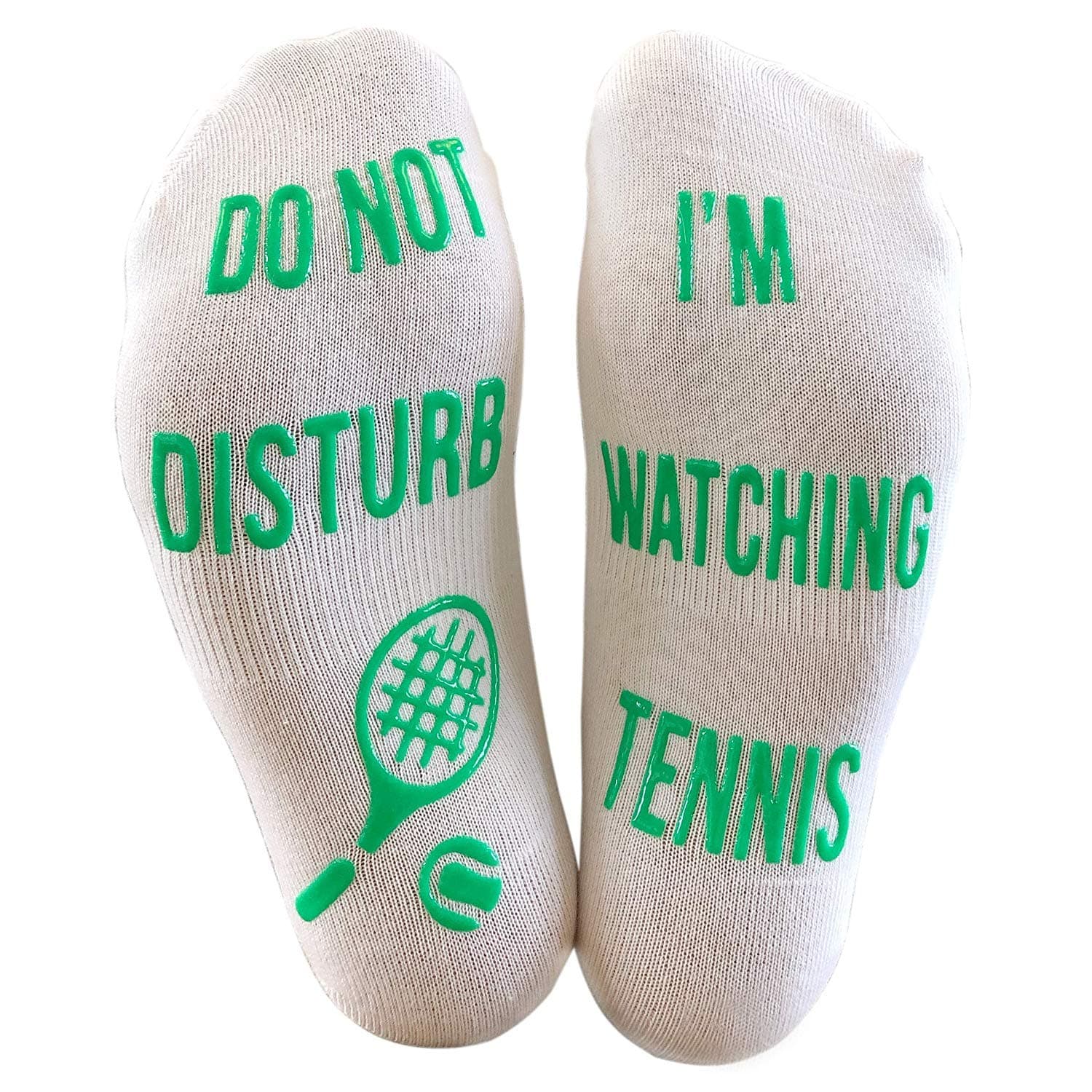'Do Not Disturb, I'm Watching Tennis' Funny Ankle Socks - Great Gift For Tennis Fans