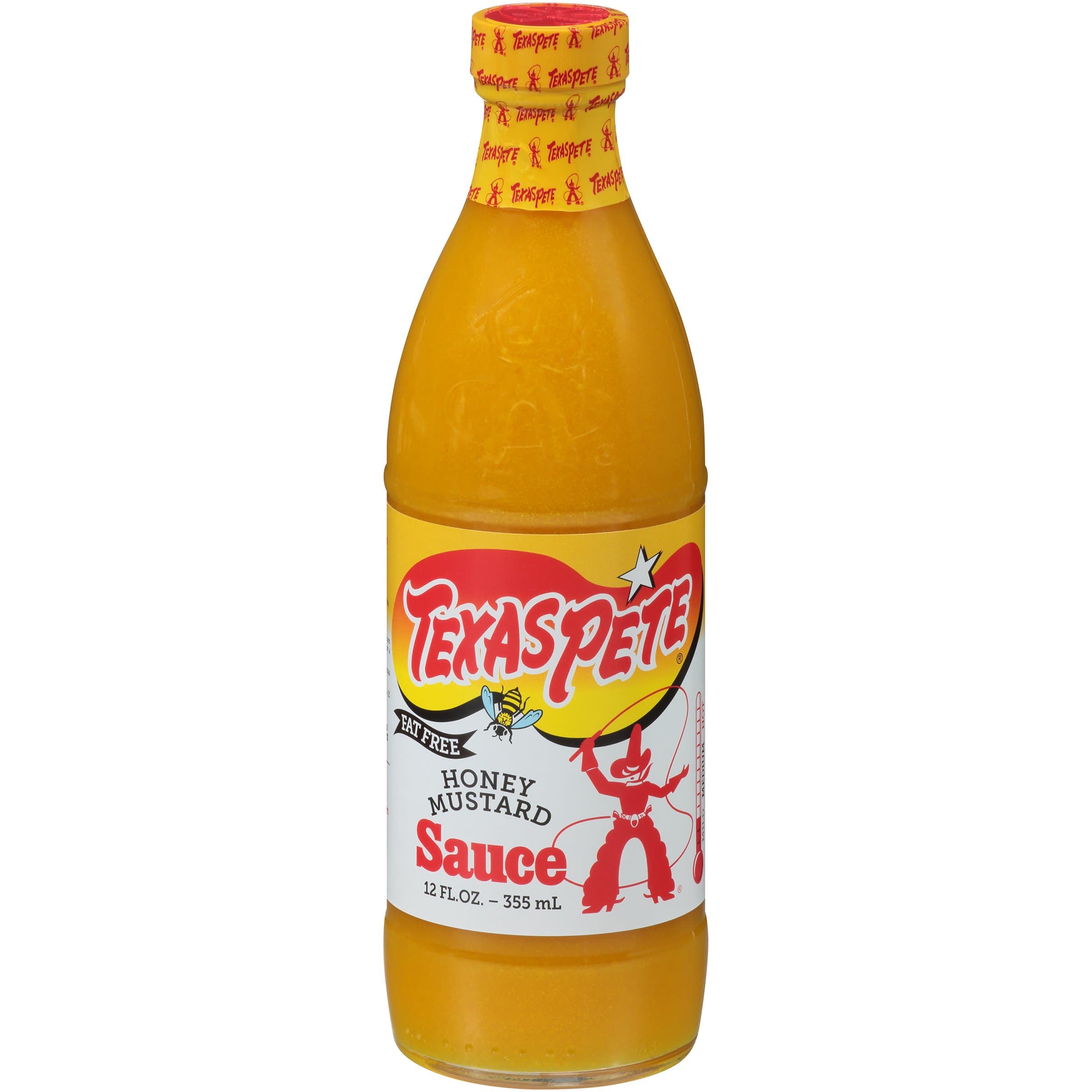 Texas Pete Honey Mustard Sauce, 12 Fl Oz Glass Bottle (Pack of 12)