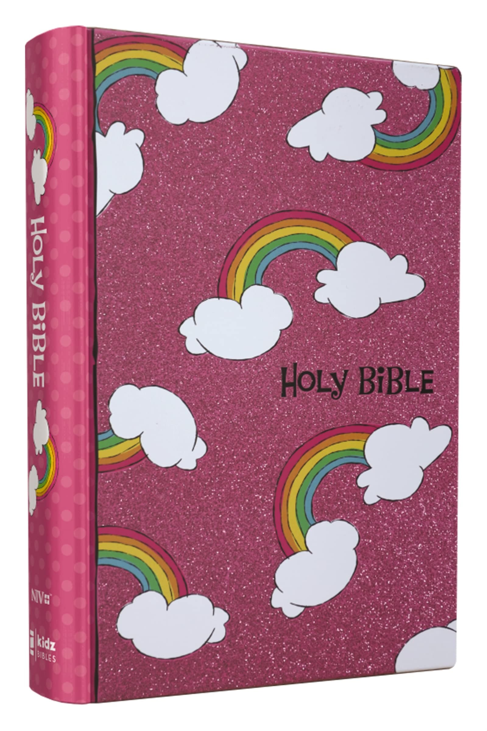 NIV, God's Rainbow Holy Bible, Hardcover, Comfort Print: 100 Devotions for Girls: New International Version, God's Rainbow
