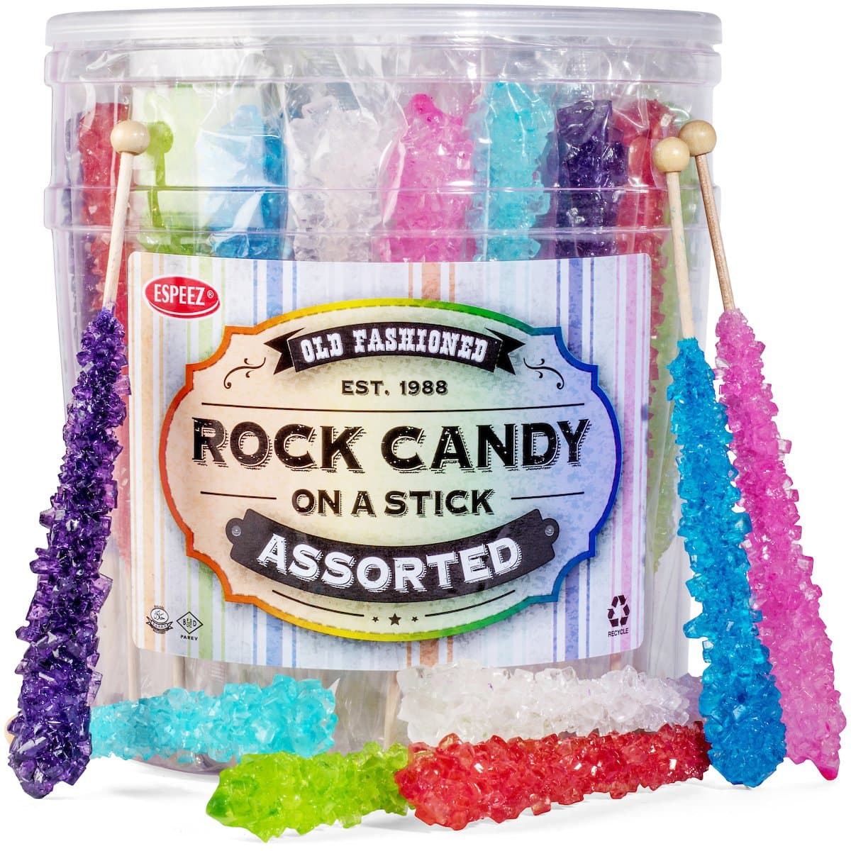 Extra Large Rock Candy Sticks - Candy Buffet - 36 Ass