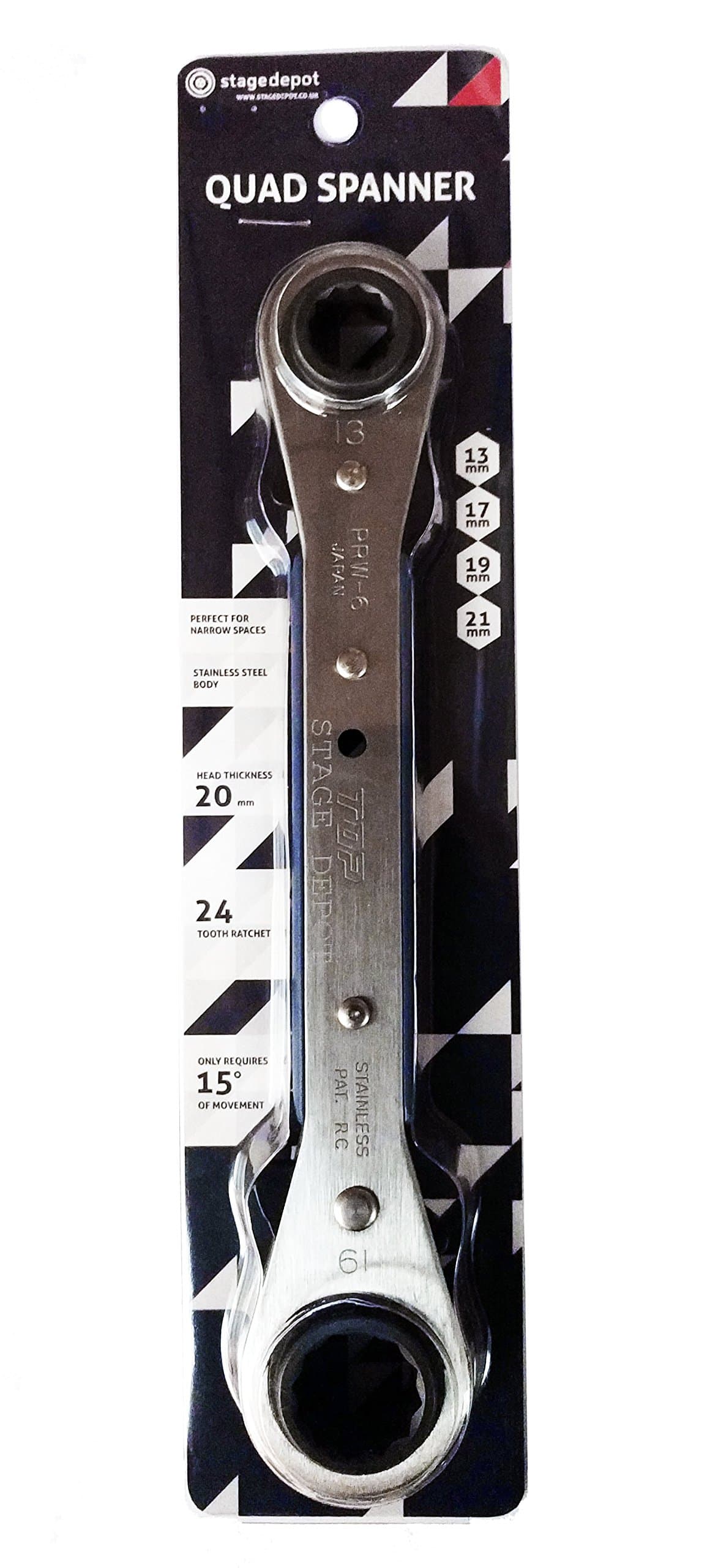 Stage Depot Quad Spanner 13/17mm 19/21mm