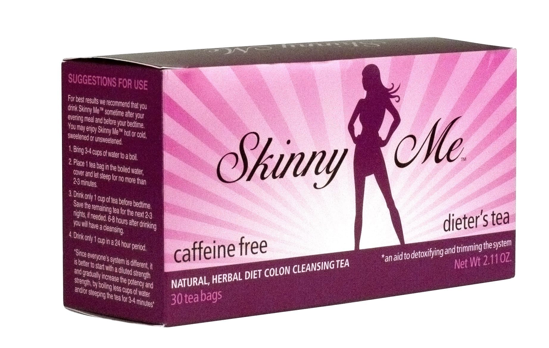 Skinny Me® Tea 30 Day Supply - All Natural Detox Colon Cleanse Tea - Helps Reduce Bloating