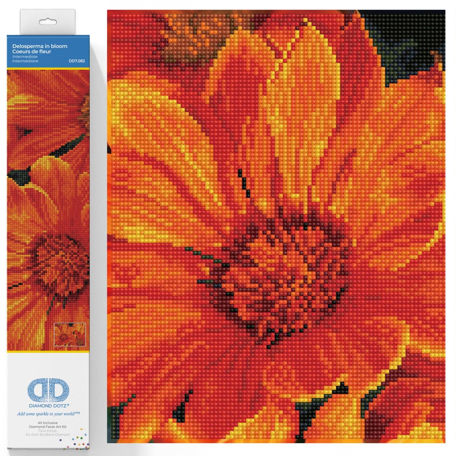 DIAMOND DOTZ Delosperma in Bloom Diamond Painting Kits for Adults - Diamond Art Kits a Relaxing Creative Craft Kit with Dotz Gems 11.8x15.8