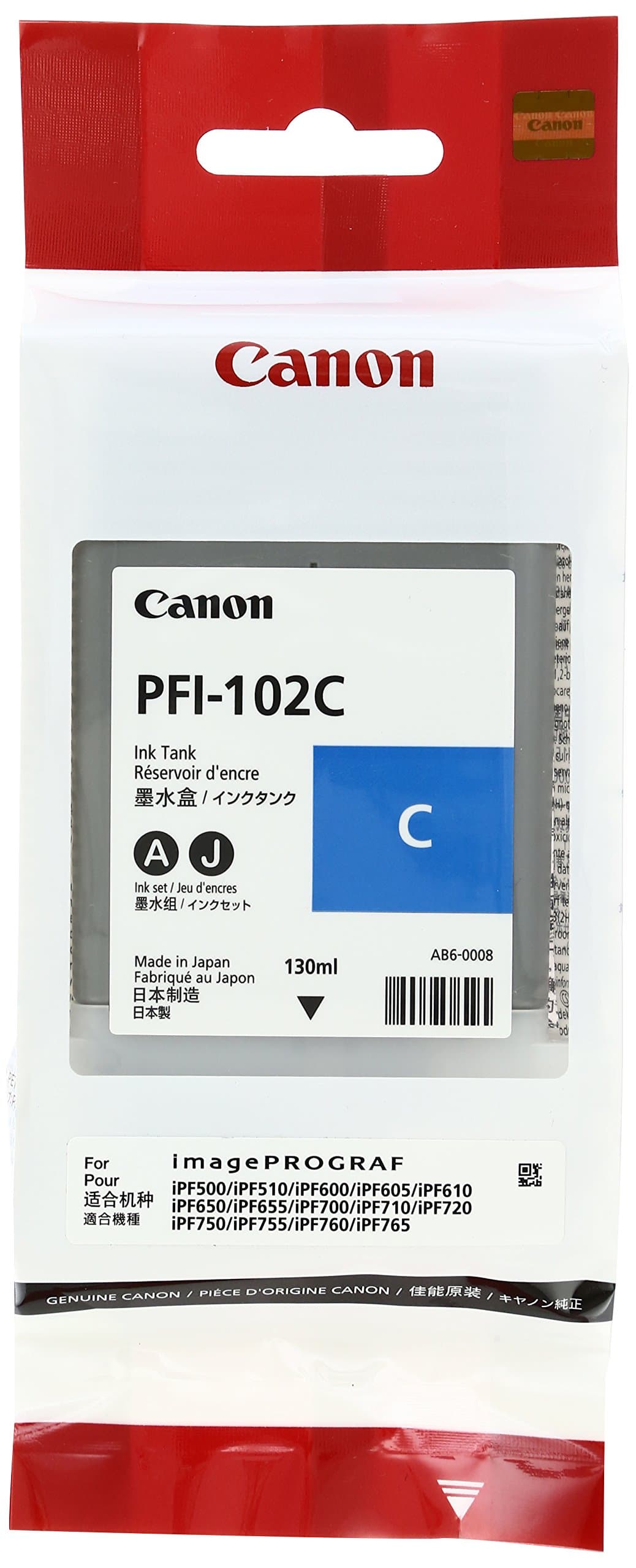 Ink Cyan PFI-102C