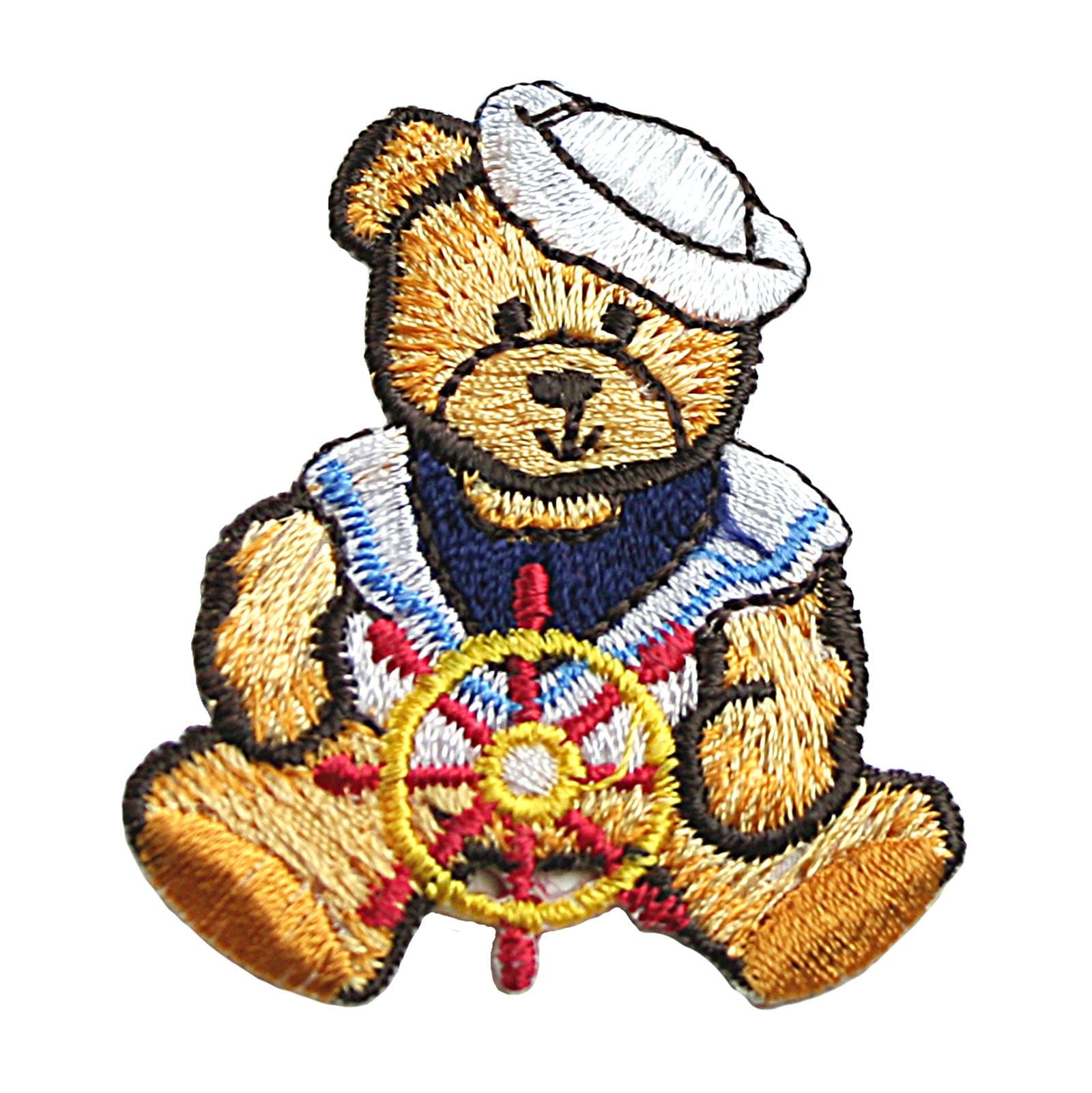 Nautical Sailor Pirate Cute Teddy Bear Embroidery Iron On Patch Applique (Sailor Bear)