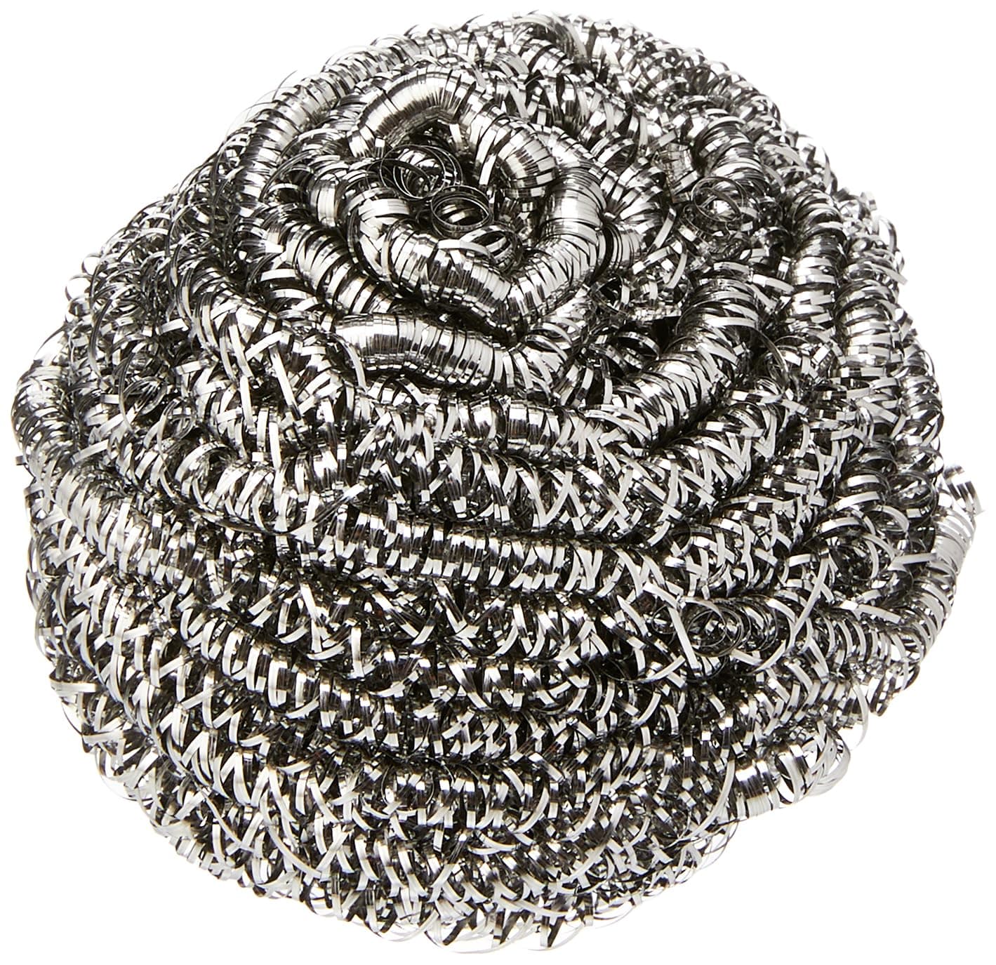 Tough Kitchen Scourers | Wire Wool Pan Scourers | 90% Recycled Rust-Free Stainless Steel | Cleans Ovens, BBQs, Glass Dishes & Jugs | 4 Count