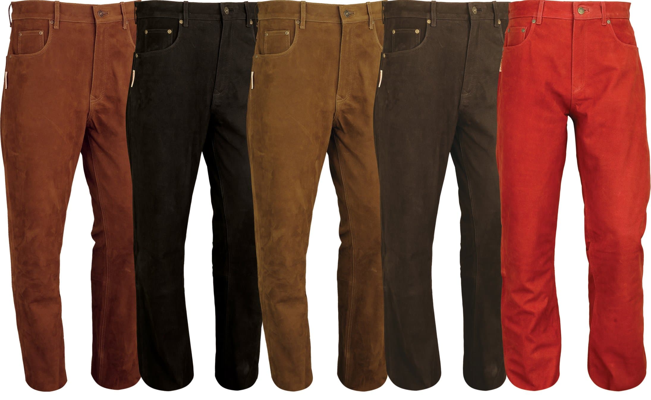 Leather Trousers boocut for Men, Leather Trousers for Women Ladies- Leather Pants Men Women Motorcycle, Motorbike, Bike, Riding, Hunting Brown Black Red Green